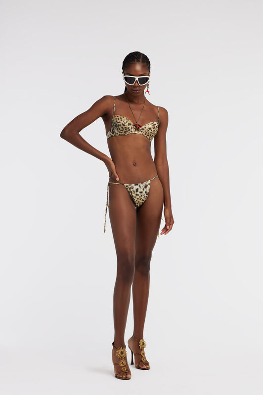 RC Slip bikini Jaguar Skin Light Brown SYW041-LNG34