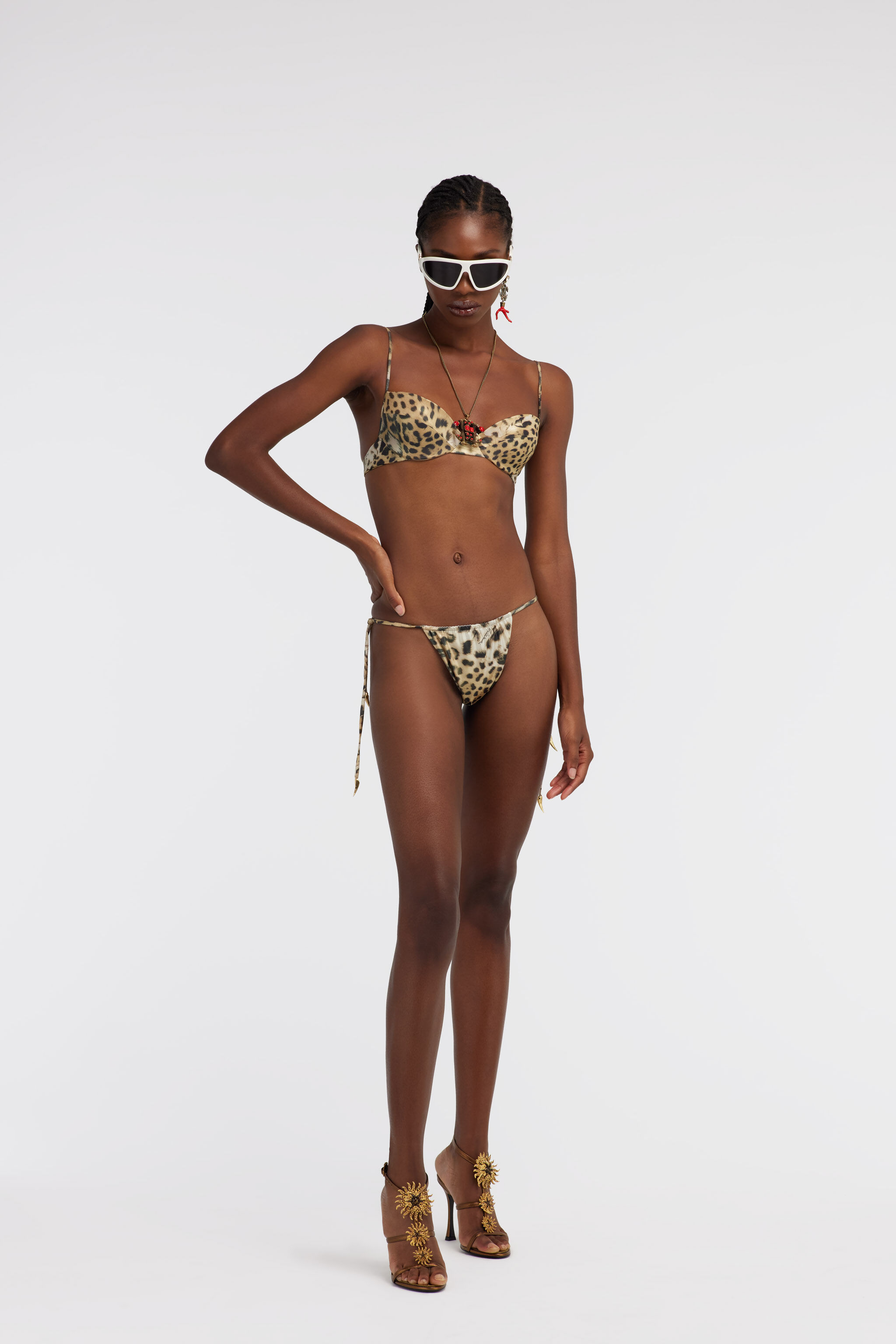 RC Slip bikini Jaguar Skin Light Brown SYW041-LNG34