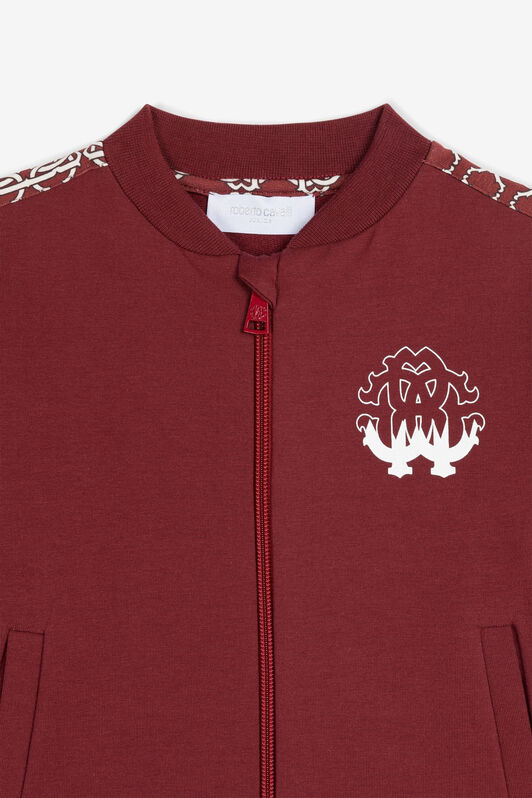 JU Sweatshirtjacke mit Print JU Sweatshirtjacke mit Print Dunkelrot PJT993-CF050