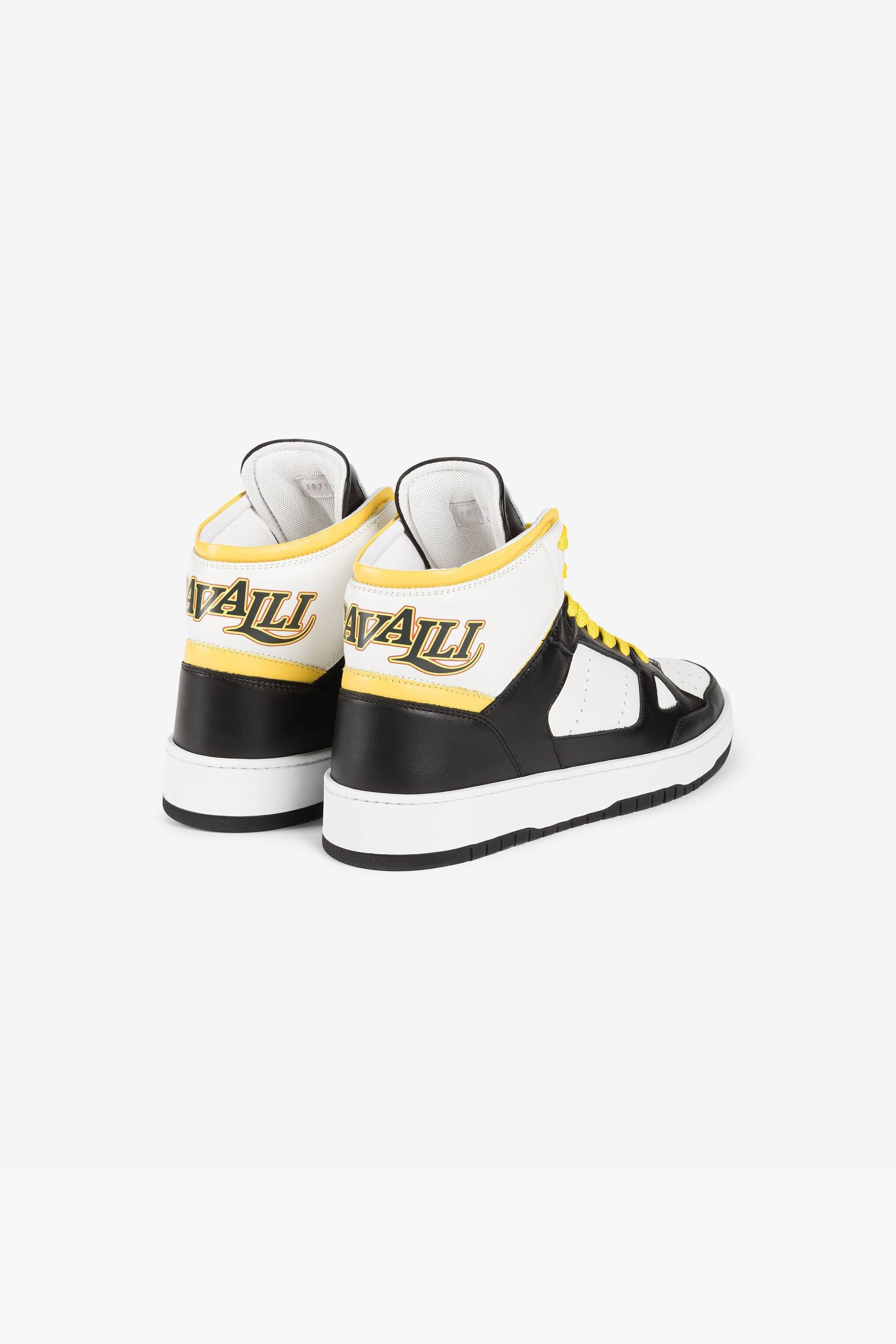 RC Logo-print high-top sneakers Black/White QRS128-PZA79