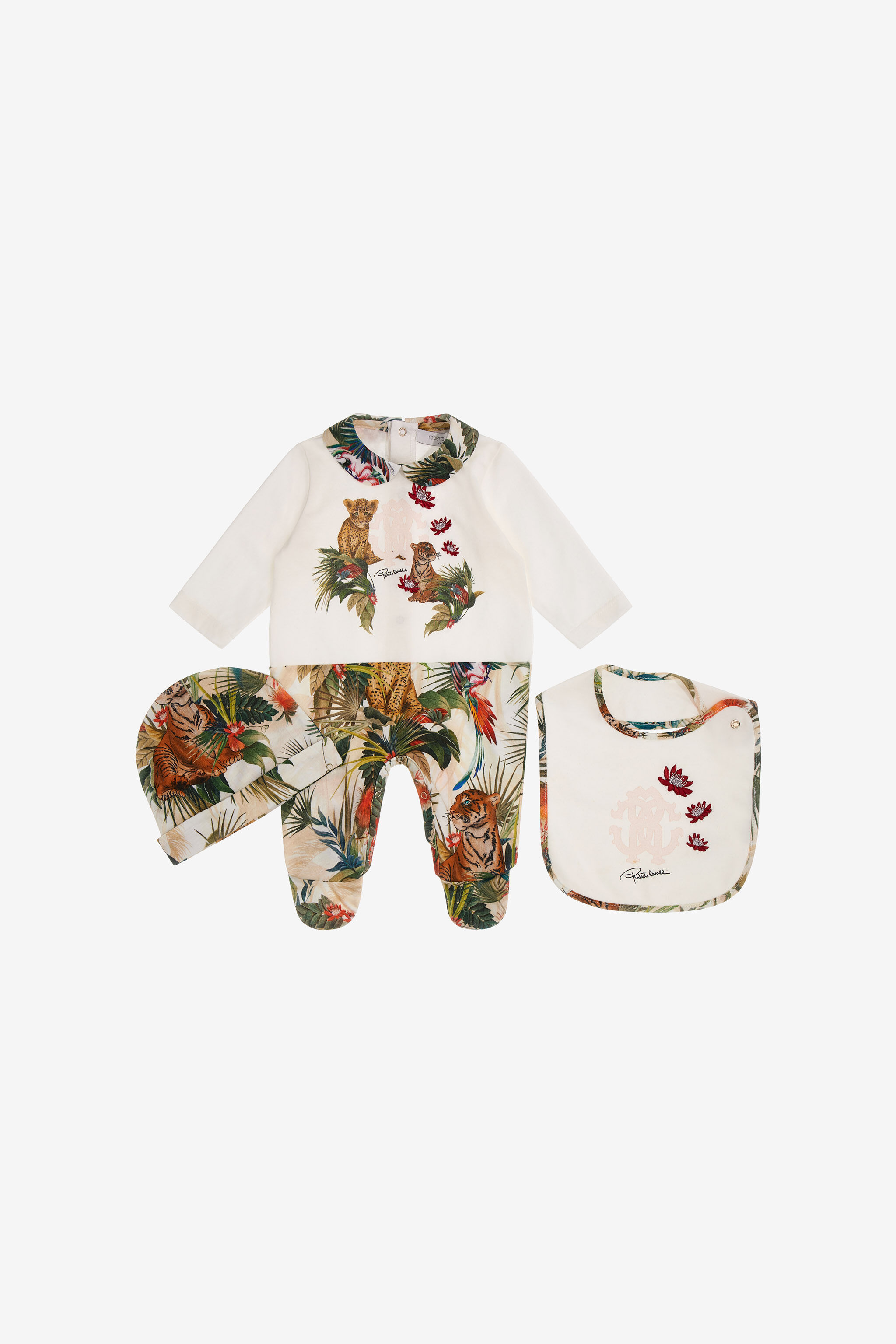 JU Jungle Print Babygrow set Vert SJT846-JD001