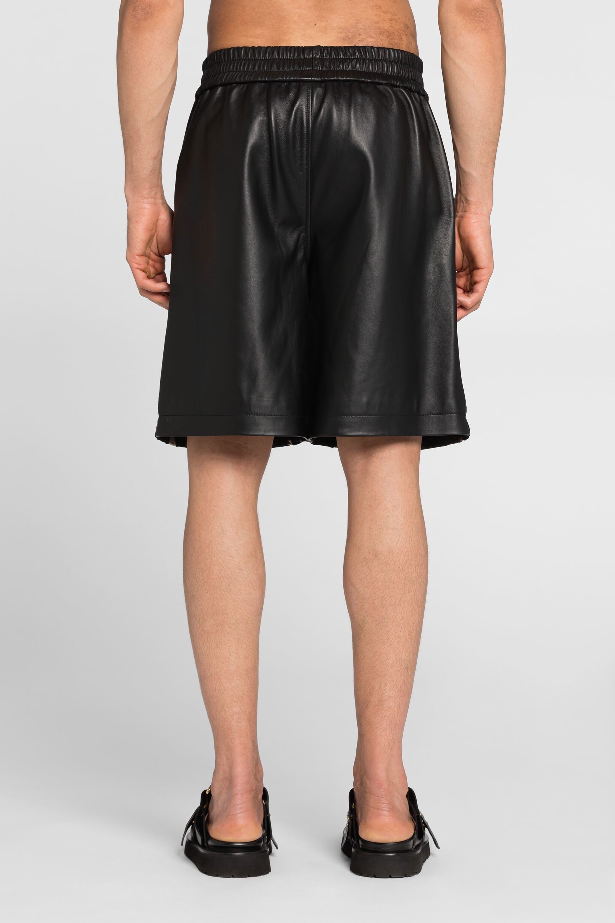 RC Shorts patchwork con zanne Nero ONP208-PN095