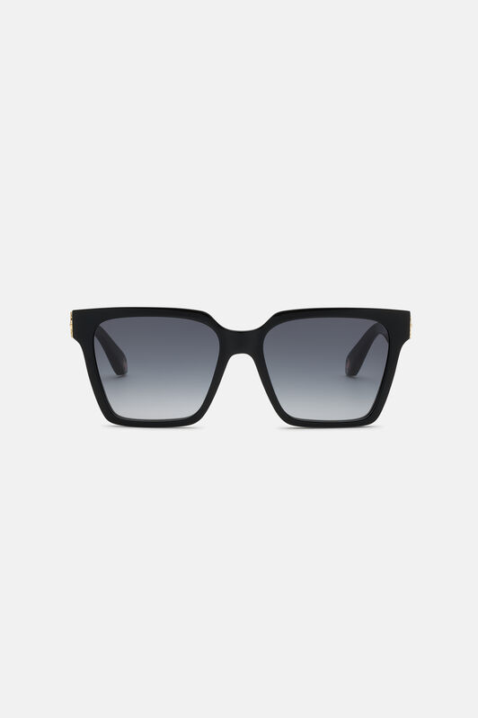 RC Wide front femenine sunglasses. SHINY BLACK VALD07-ID245