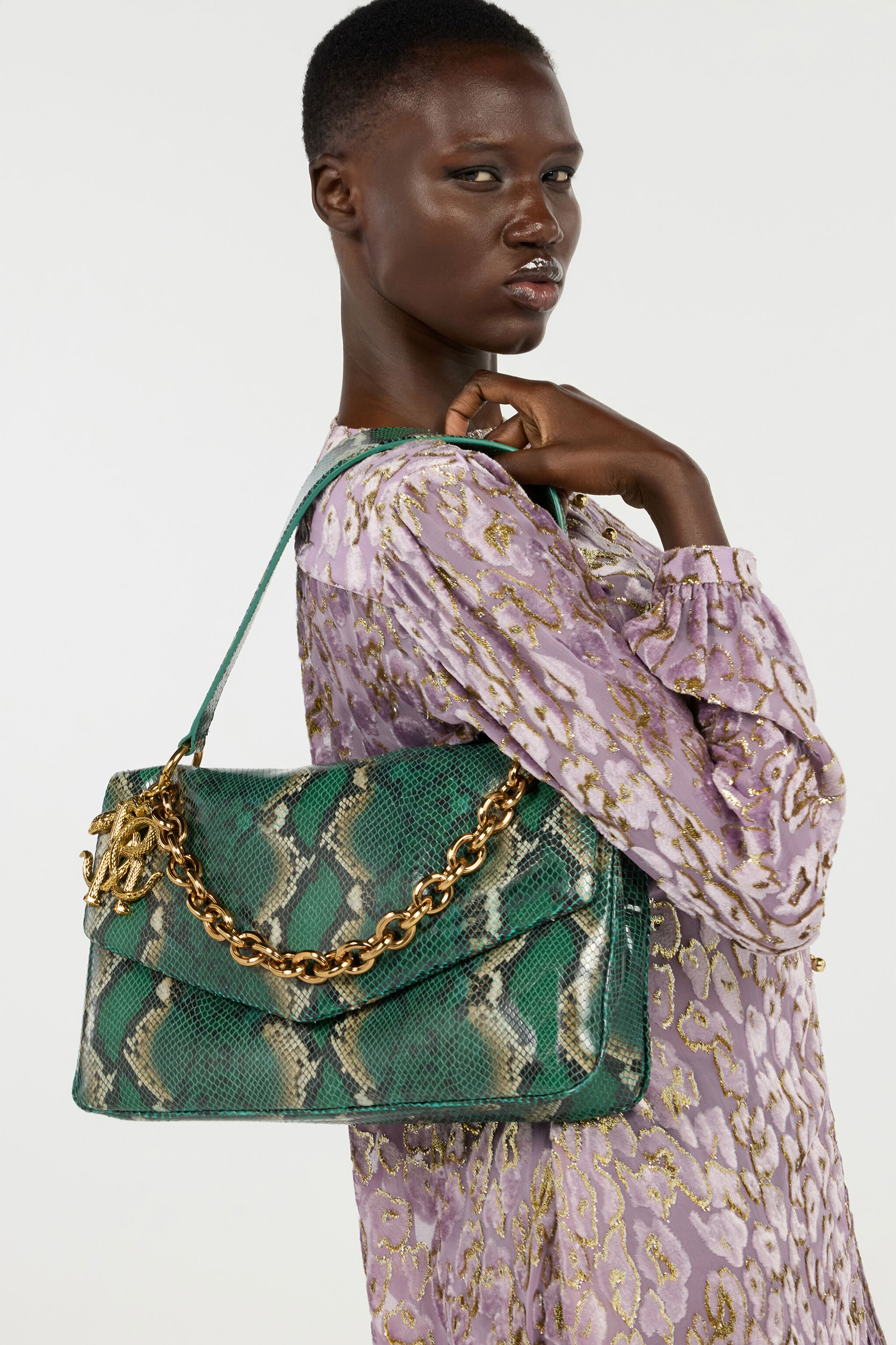 RC Green Bag with Python Print VERDE VWB002-PZ666