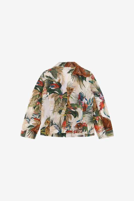 JU Jungle print jacket Grün SJT403-RN012