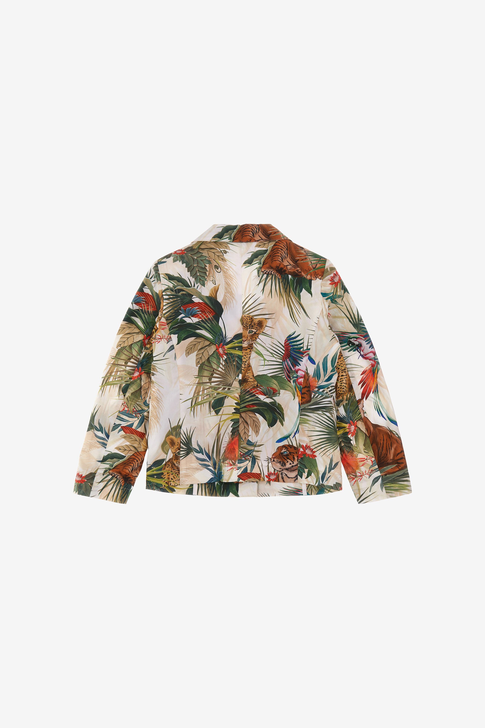 JU Jungle print jacket Grün SJT403-RN012