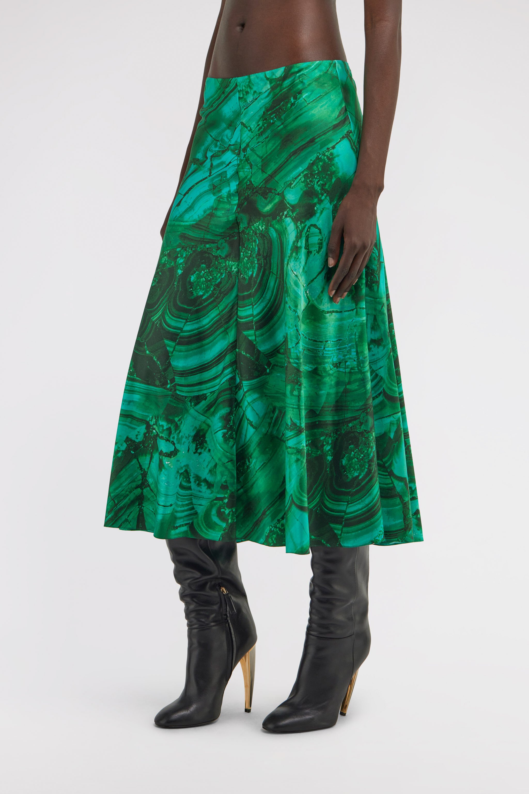 RC Malachite Print Skirt Grün TKT303-4QN06