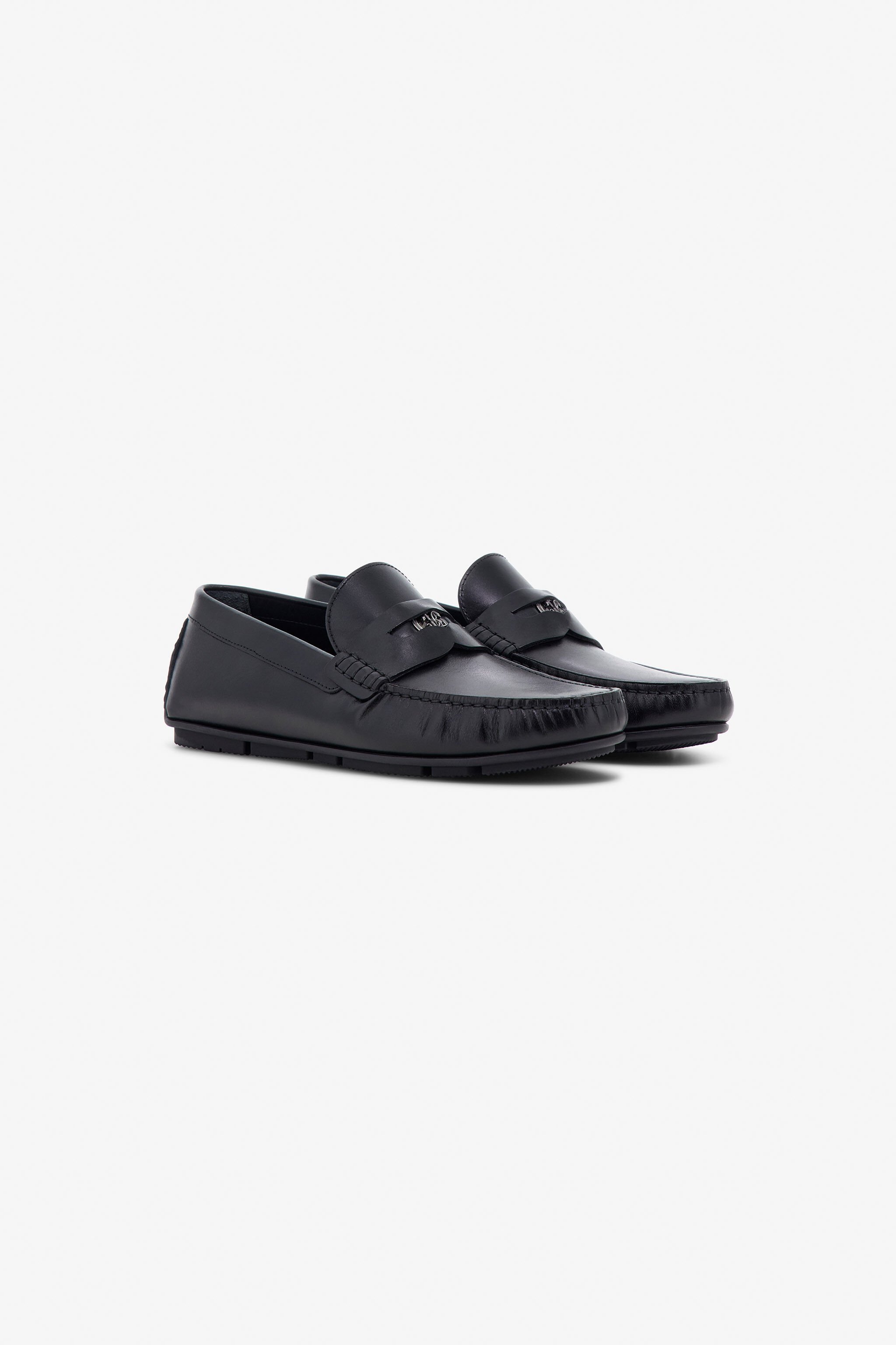 RC Logo-Embellished Loafers Black TRS035-PZ03A
