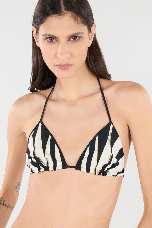 RC Ray Of Sea Print Swimsuit Top Light blue VKW012-HVM33
