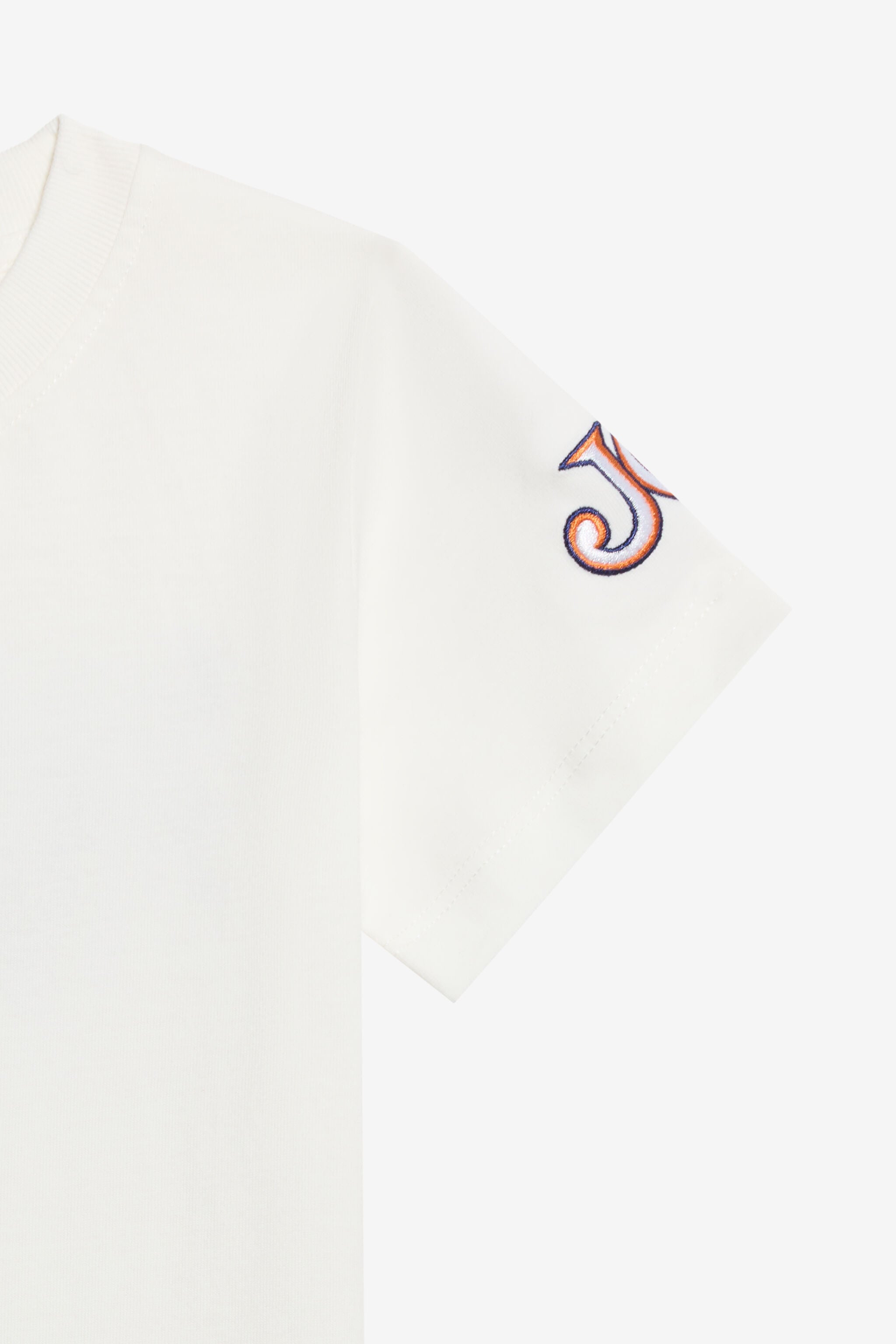 JC White T-shirt with Persian Tarot Graphic IVORY PRISTINE WFT60N-JF005