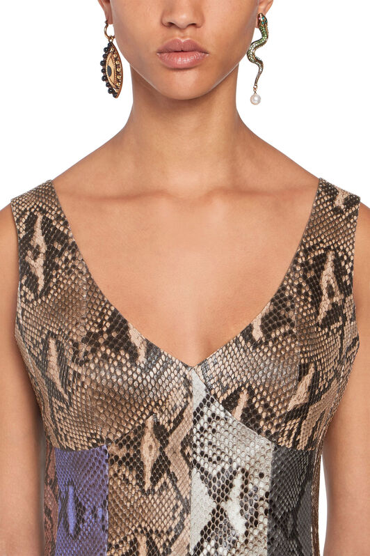 RC Snakeprint leather dress RC Snakeprint leather dress MULTICOLOR IQP102-UB001