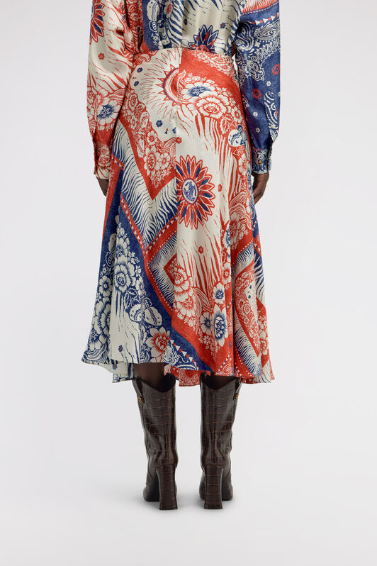 RC Bandana Print Skirt Blue TKT303-4QN05