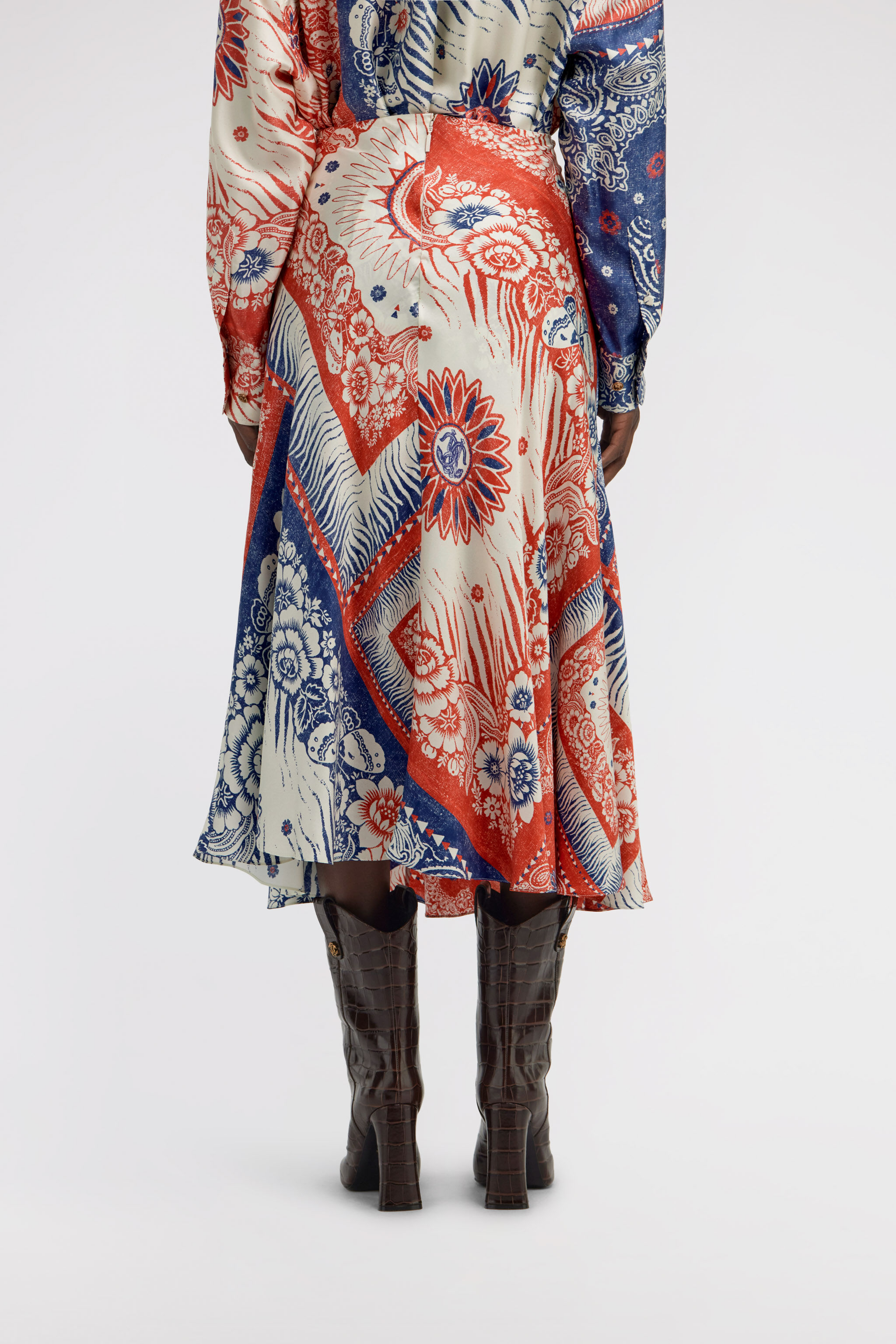 RC Bandana Print Skirt Blue TKT303-4QN05