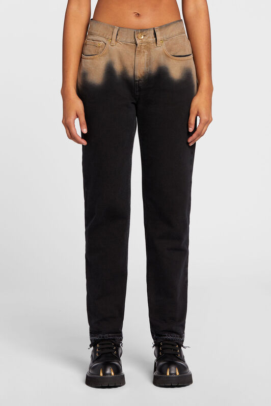 RC Jean boyfriend délavé à l'acide Noir NQJ209-DE016