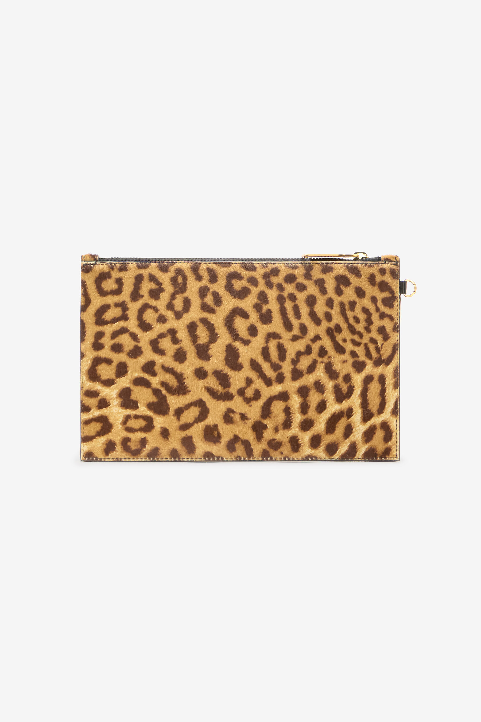 RC Flat Pouch in Jaguar Skin Print Brown VKA005-ZV012