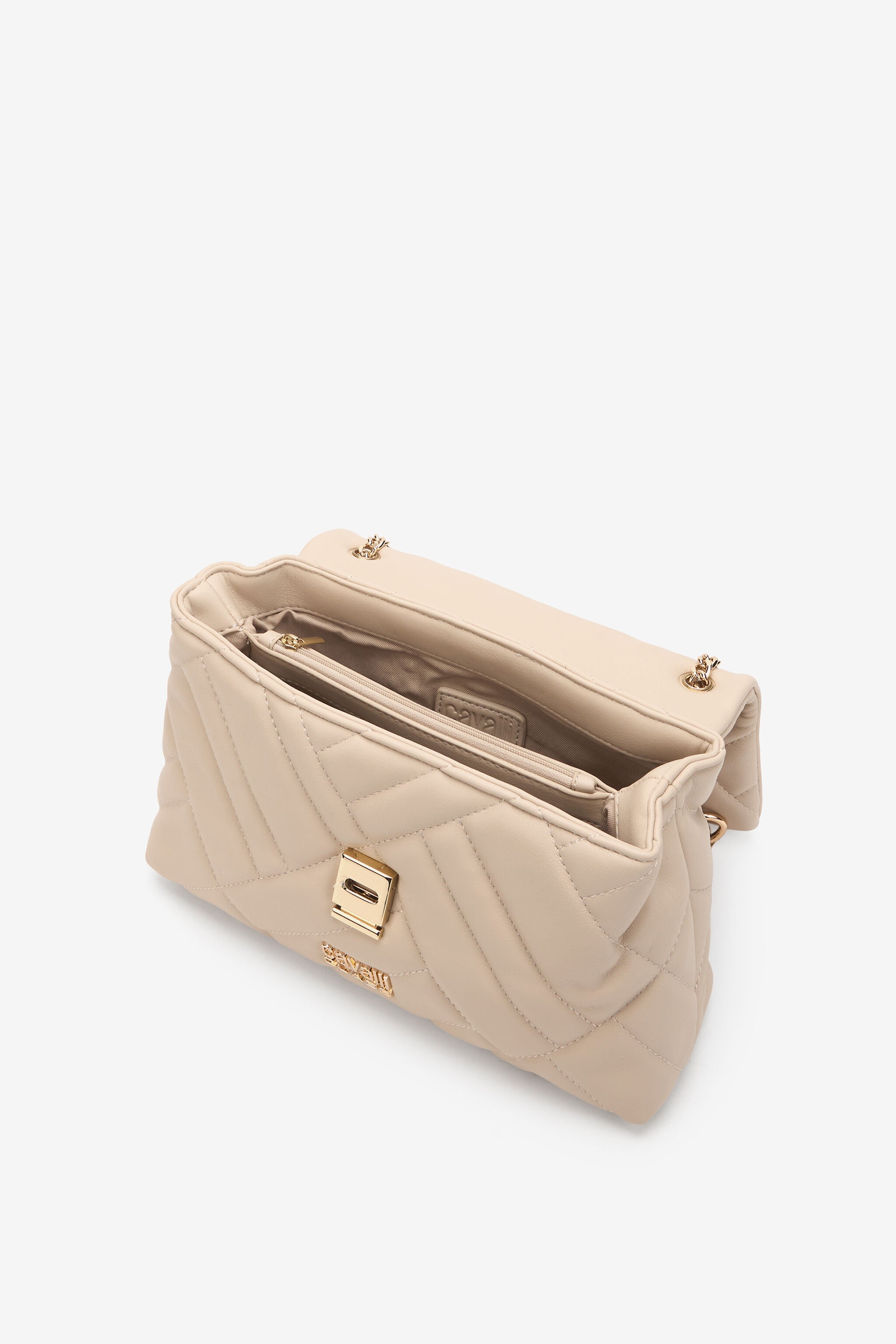 CL Quilted Shoulder Bag CL Quilted Shoulder Bag BEIGE SXB00C-AB076