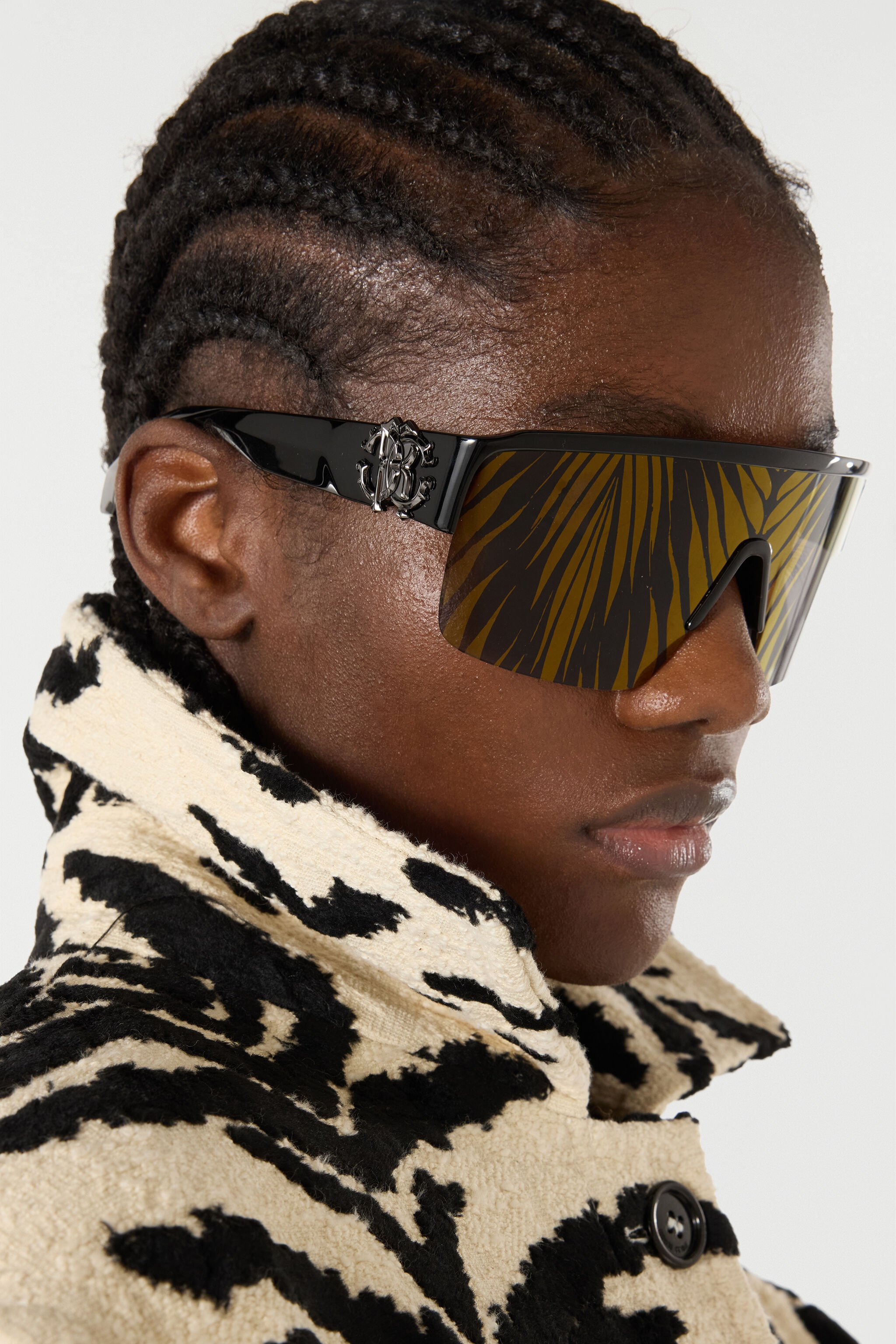RC Sunglasses Roberto Cavalli Ray of Gold Collection Noir/Or SALD39-ID150