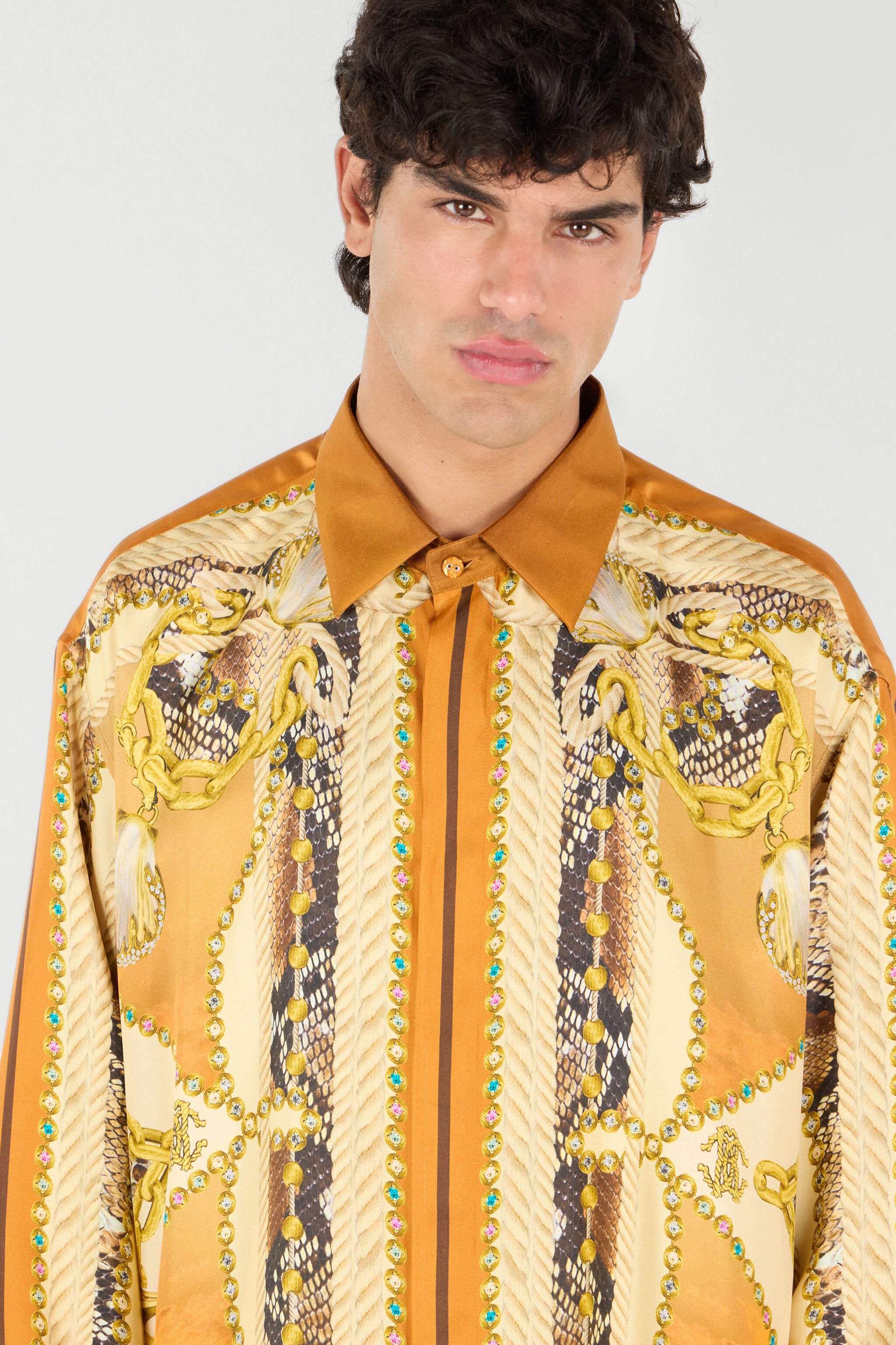 RC Man Silk Shirt Orange UMT723-4QP14