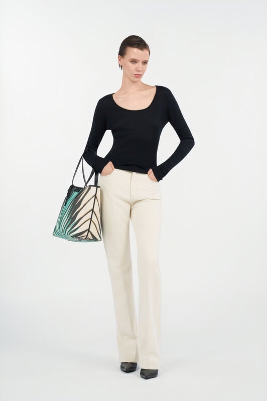 RC Jeans Flared Con Dettagli Oro RC Jeans Flared Con Dettagli Oro WHITE/GOLD WKJ221-VT004