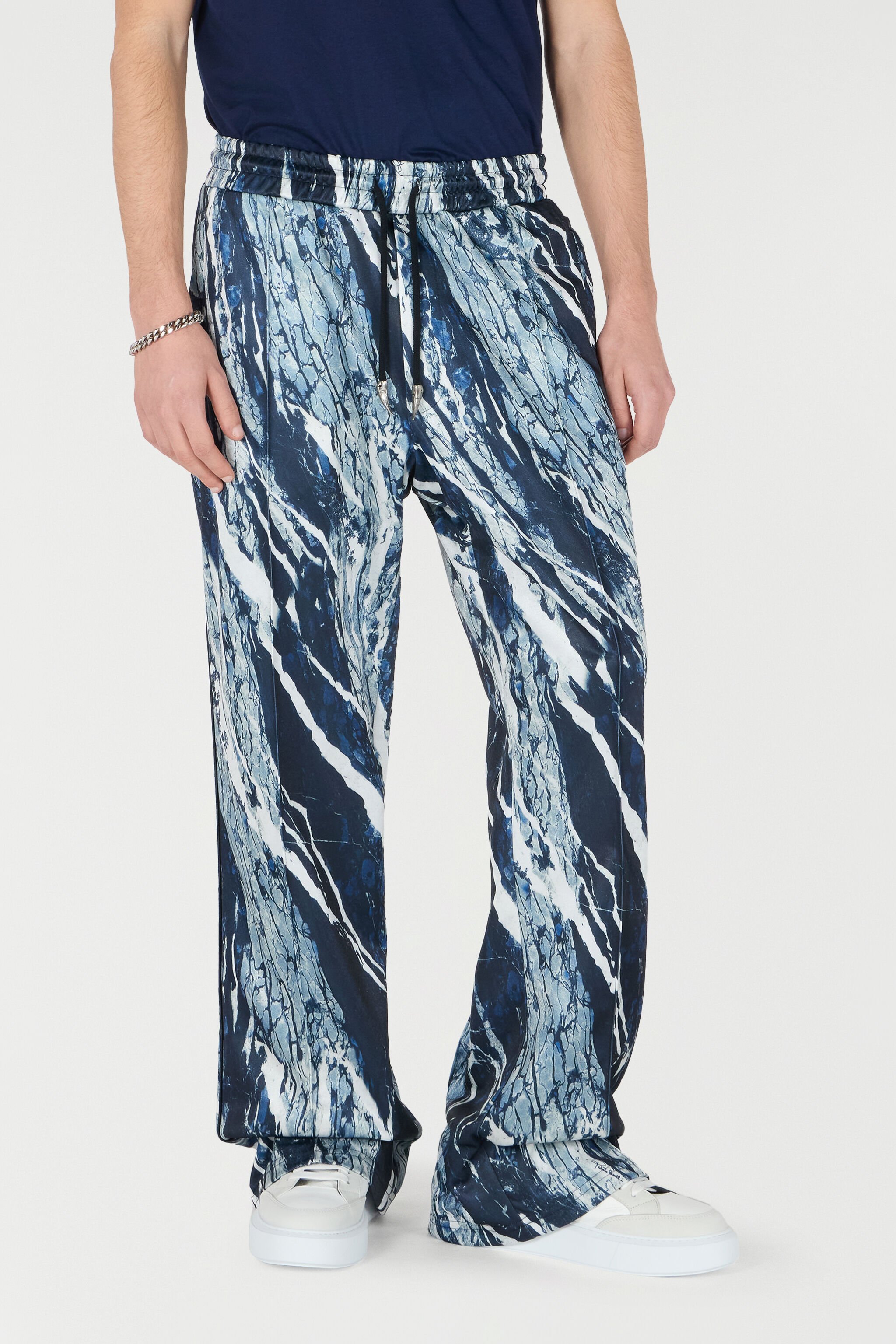 RC Sporthose mit Print Marble Dunkelblau URT25A-2QN22