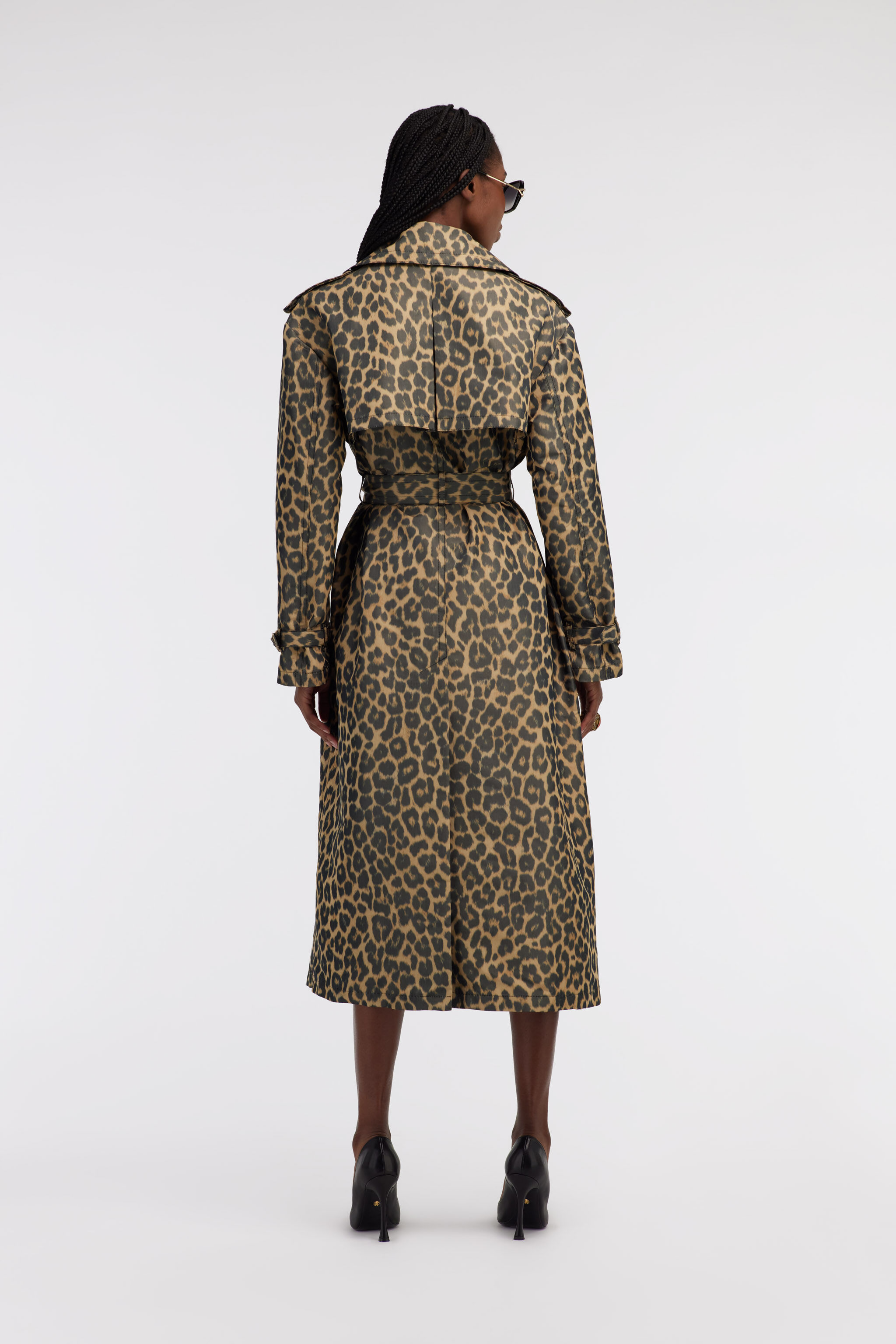 RC Jaguar Skin double-breasted Trench Brown SKT500-TA005