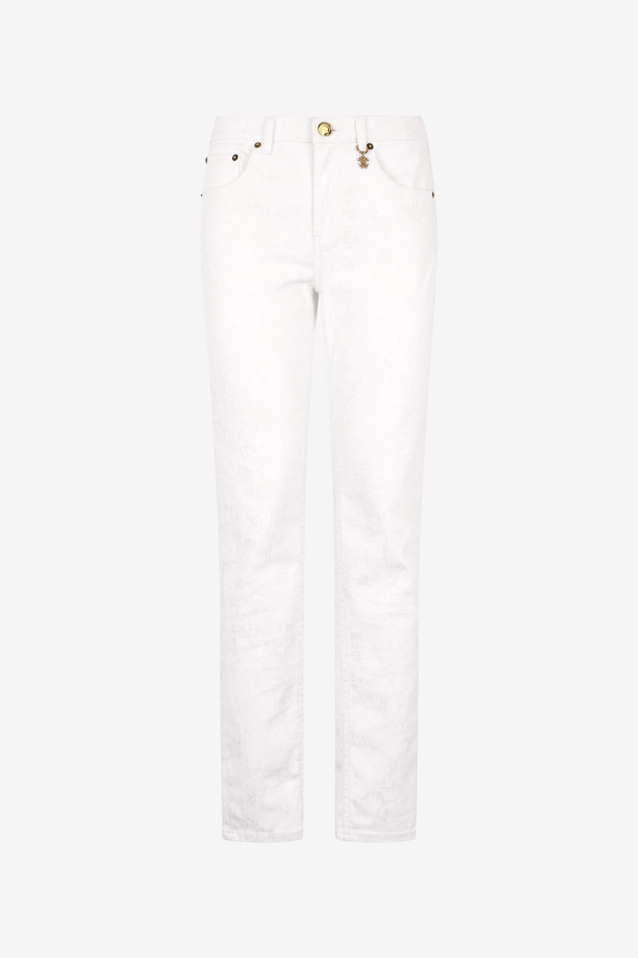 RC Slim Fit Denim Trousers White UWJ232-DE007