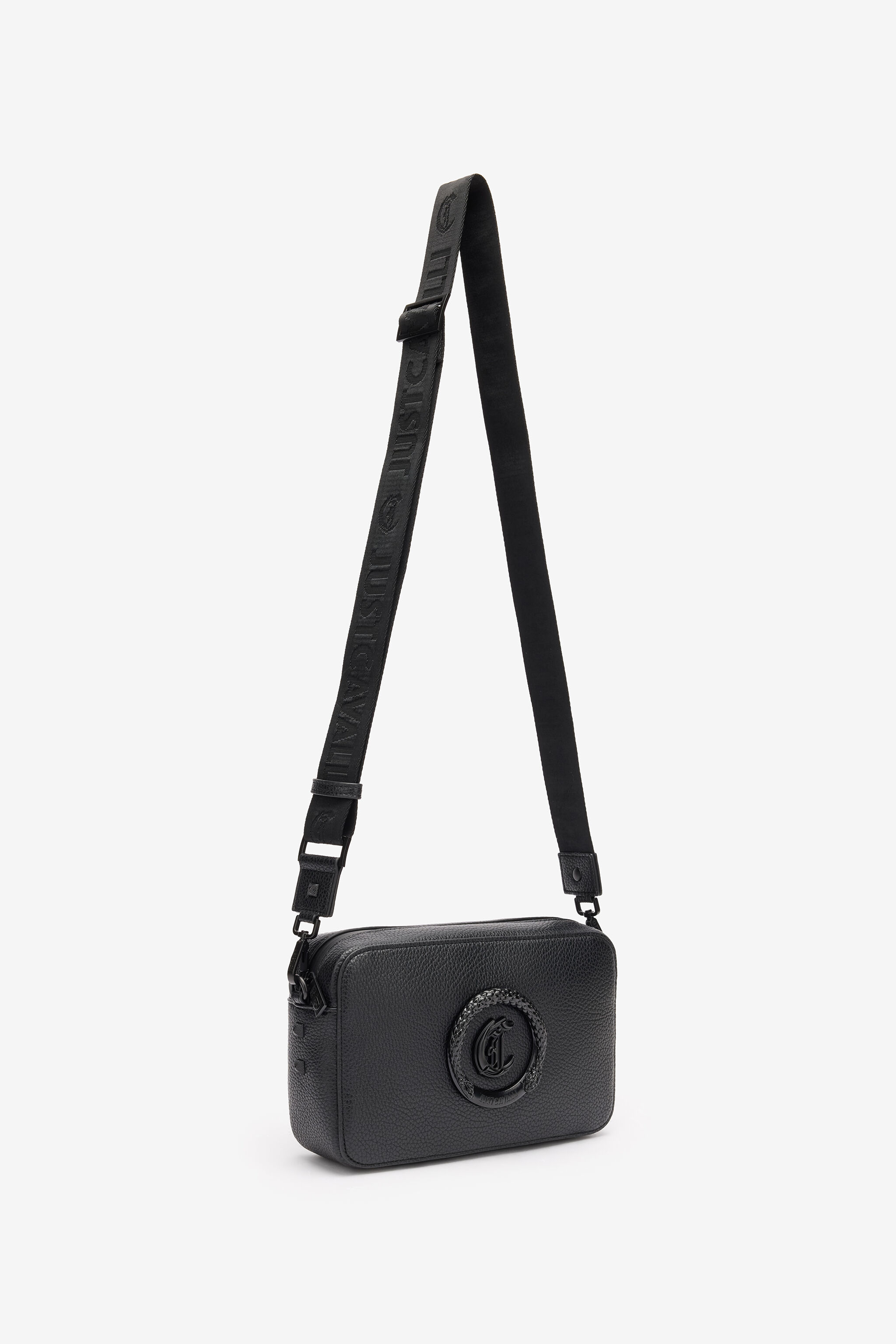 JC Crossbody Bag With JC Monogram Black SFB012-SF343