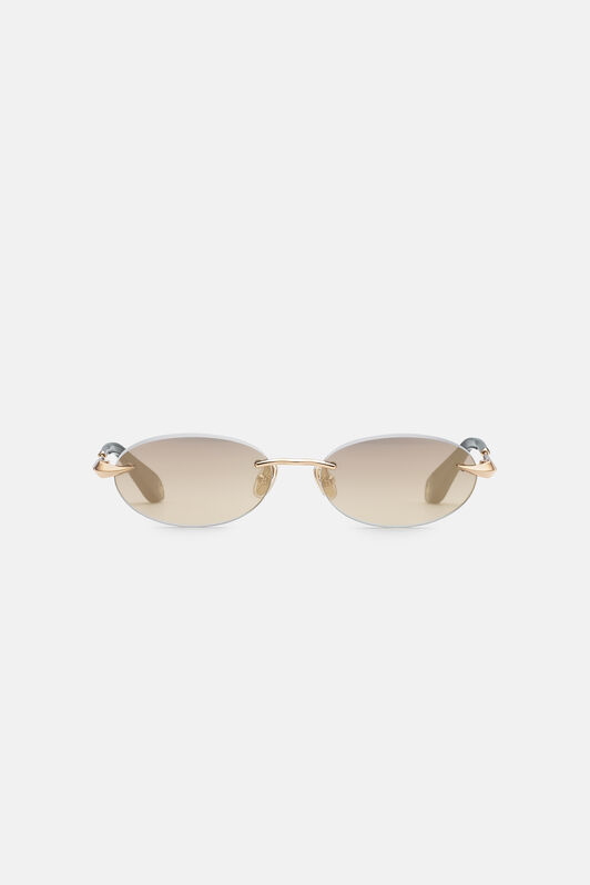 RC Oval rimless sunglasses SHINY ROSE GOLD VALD06-ID244