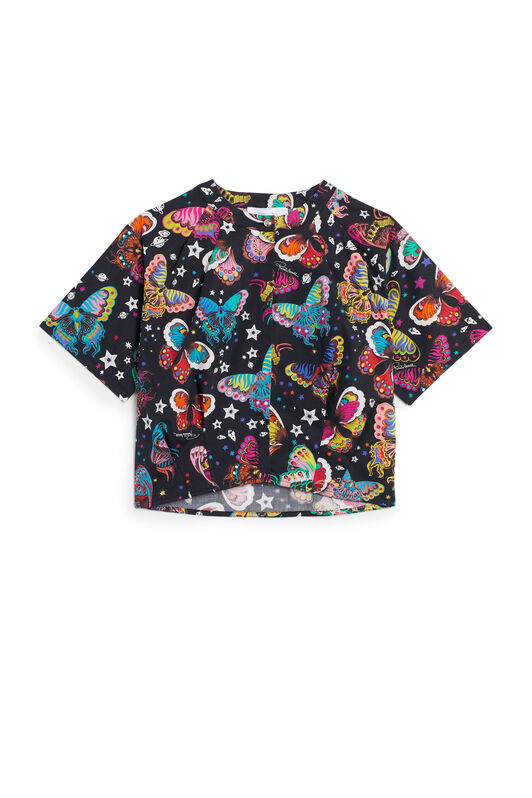 JU Camicia con stampa Space Butterfly JU Camicia con stampa Space Butterfly BLACK/MULTICOLOR IJT703-QRQ86