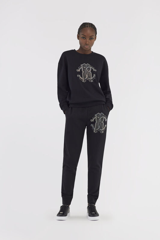 RC Sporty pants with Monogram RC Black NOT22A-CF052