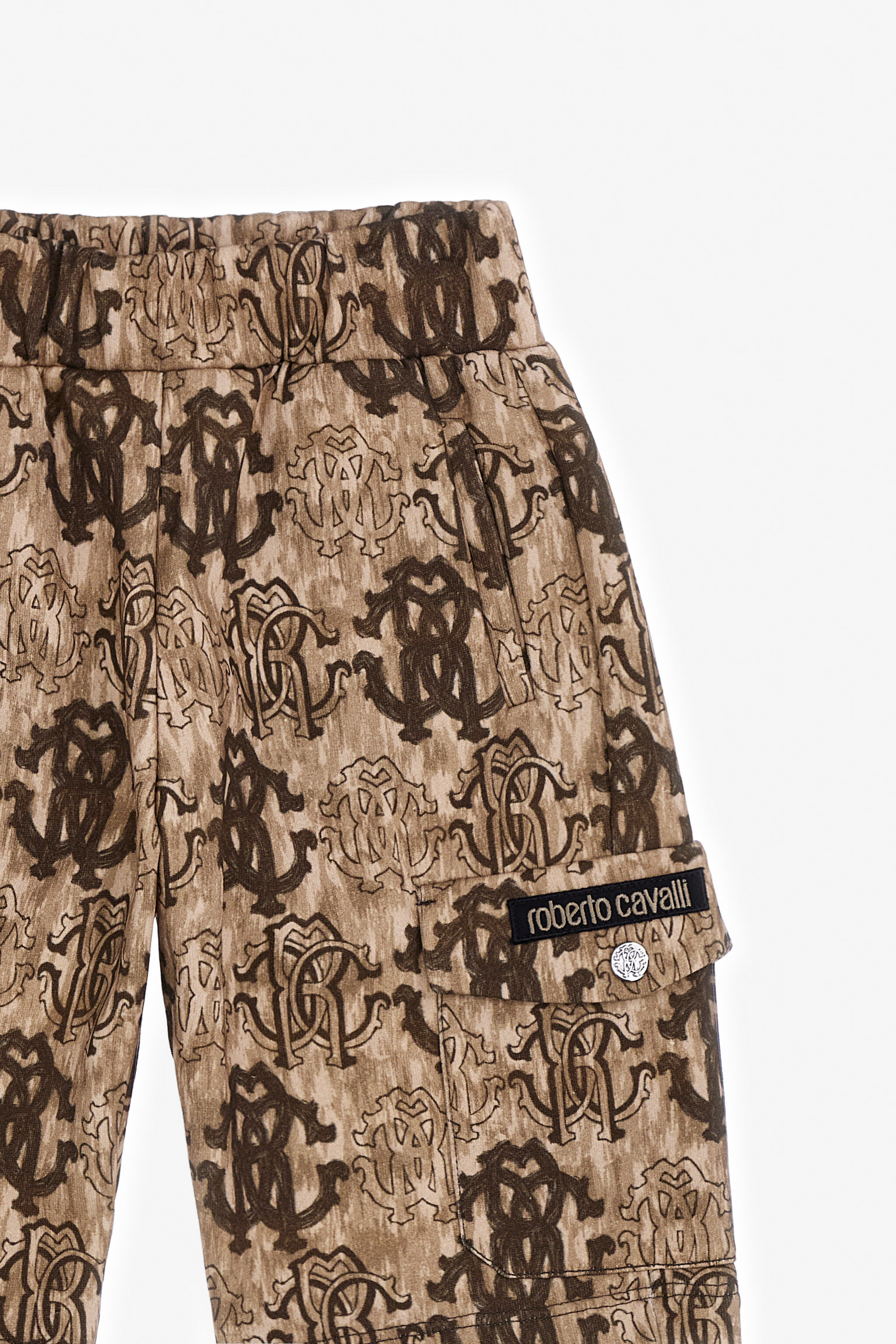 JU 3D Monogram print shorts Hellbraun TJT20R-5OM11