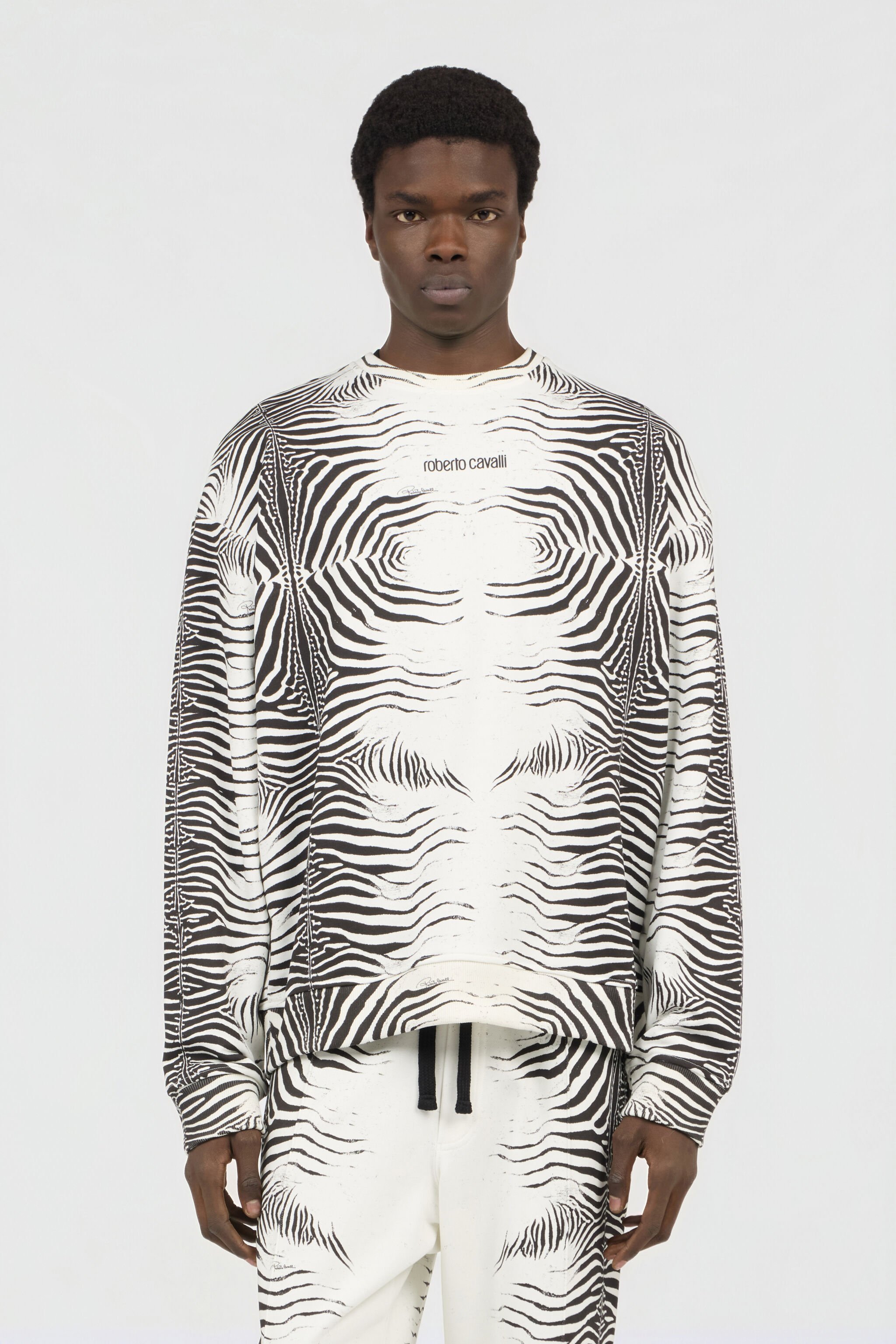 RC Zebra Print Sweatshirt WHITE/BLACK ZEBRA SOT66I-CF050