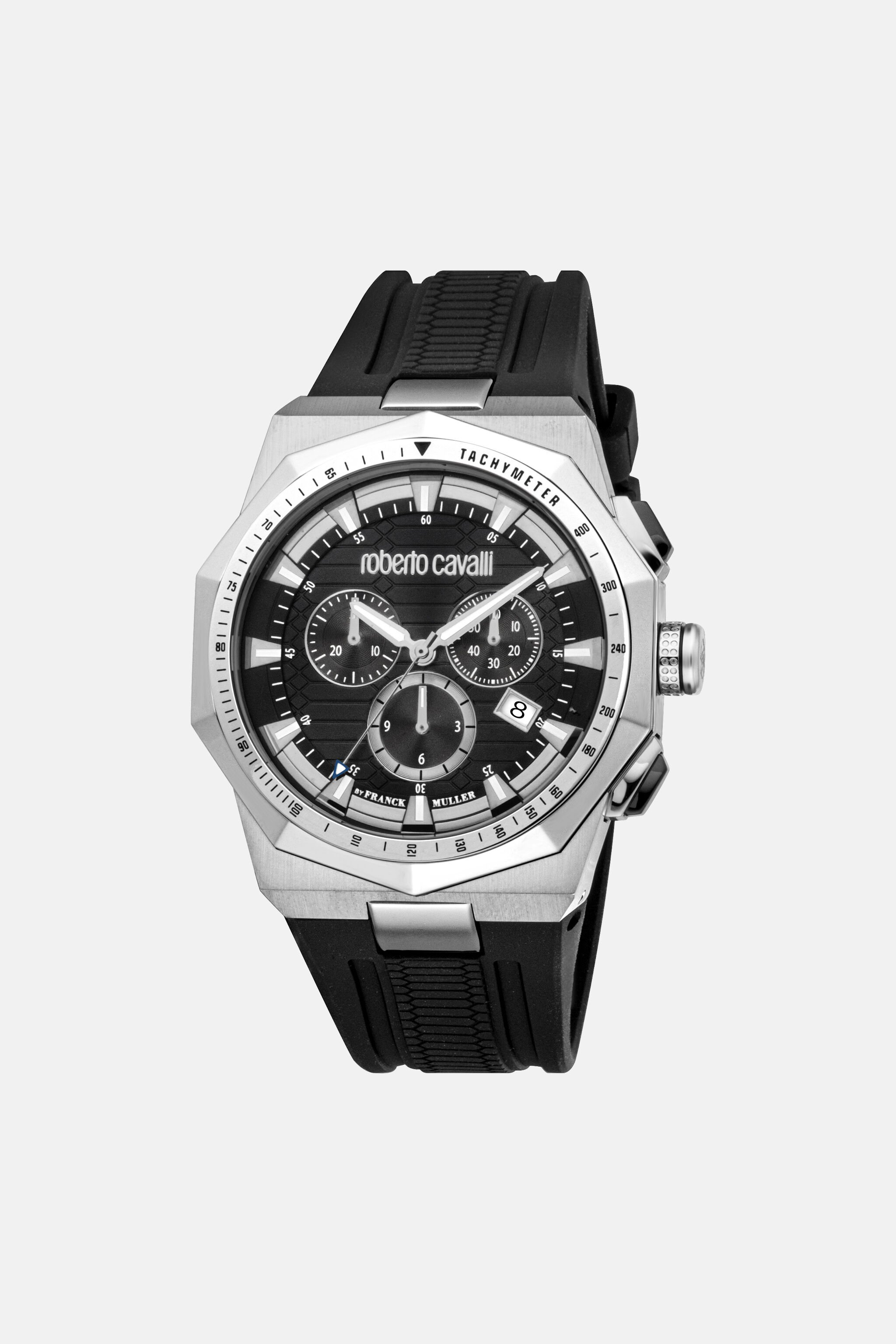RC Roberto Cavalli by Franck Muller Herrenuhr BLACK SILVER VALG21-IG404