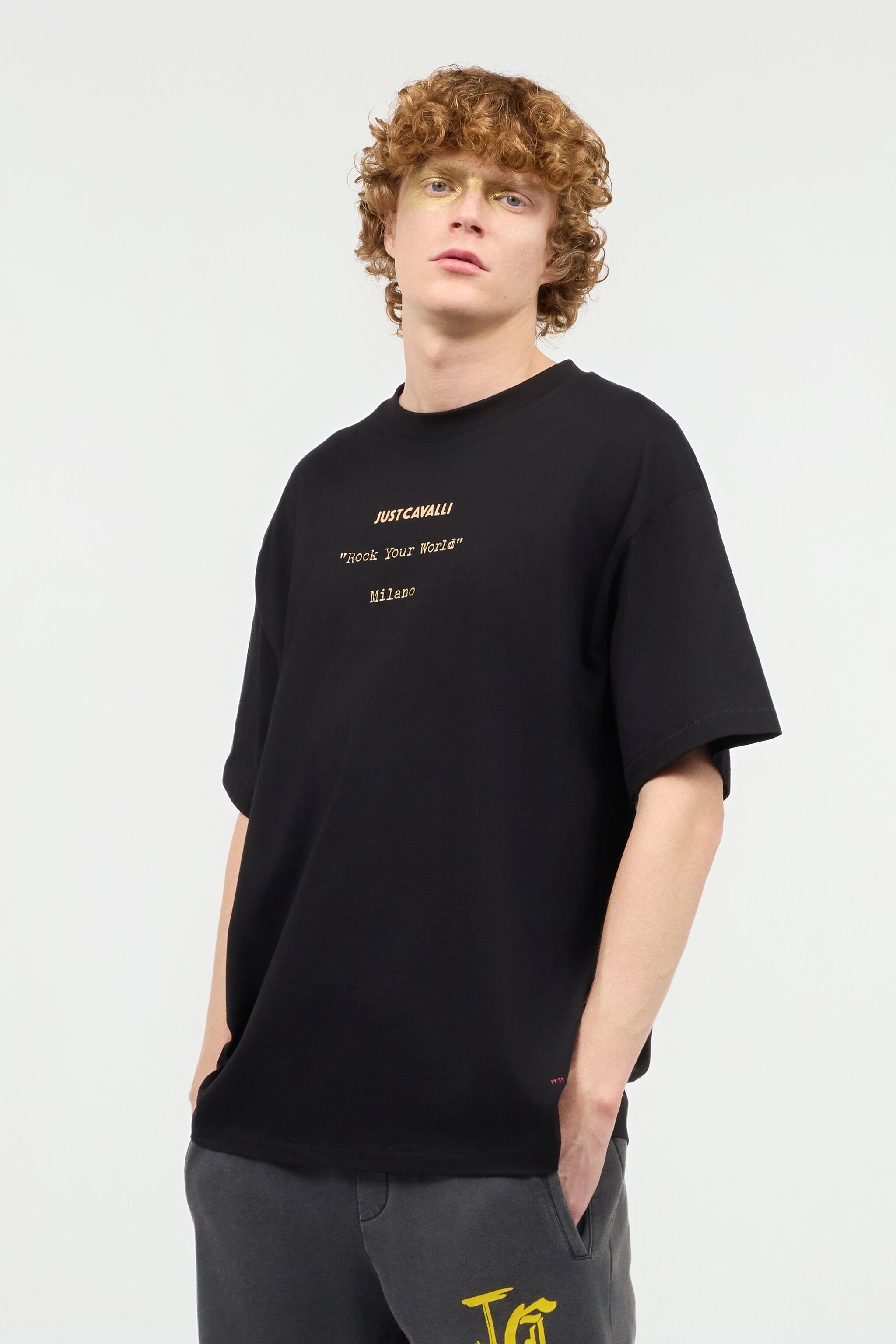 JC T-Shirt Mit Personalisiertem Print Schwarz UFT036-UF056