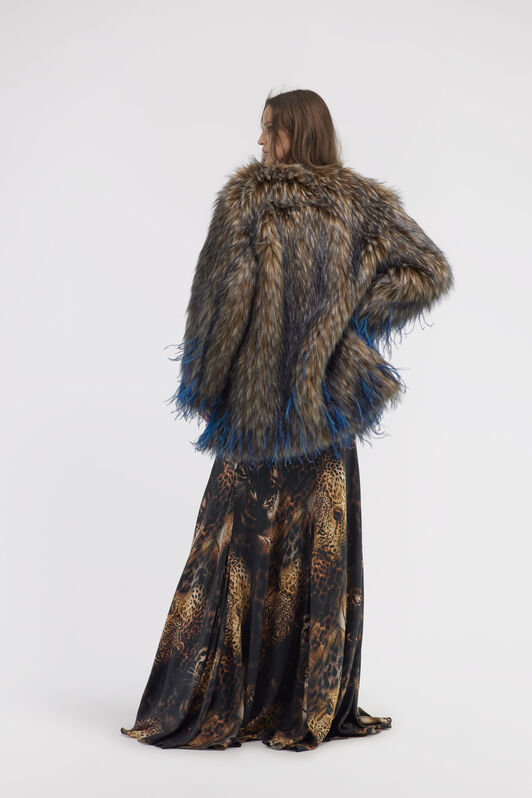 RC Faux fur with inserts Grey RWR503-FY036