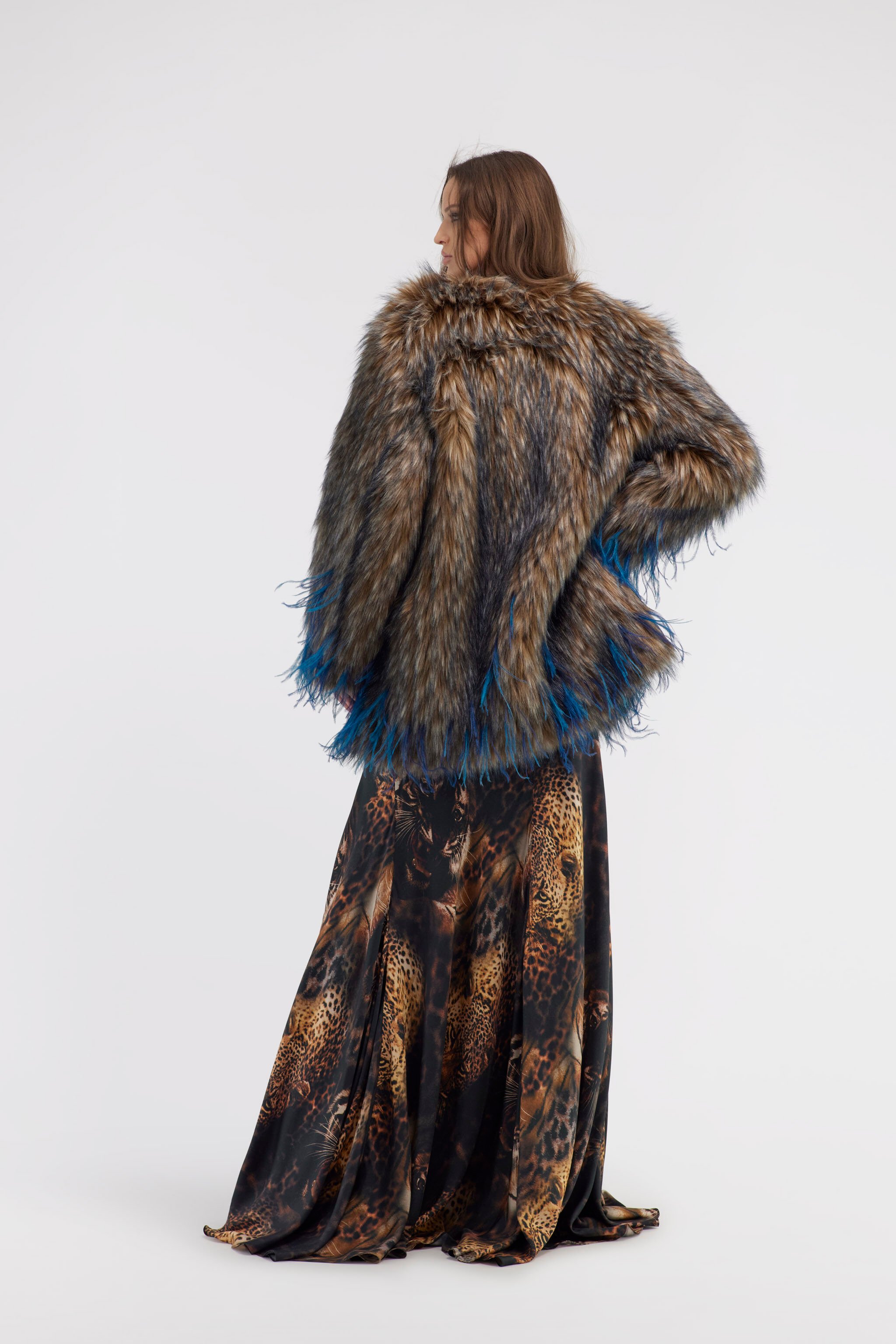 RC Faux fur with inserts Grey RWR503-FY036