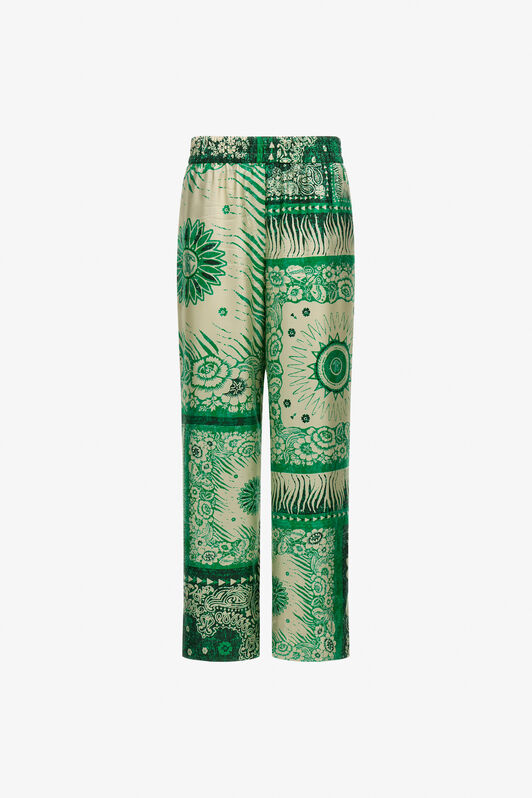 RC Bandana Print Pants Vert TKT210-4QN05