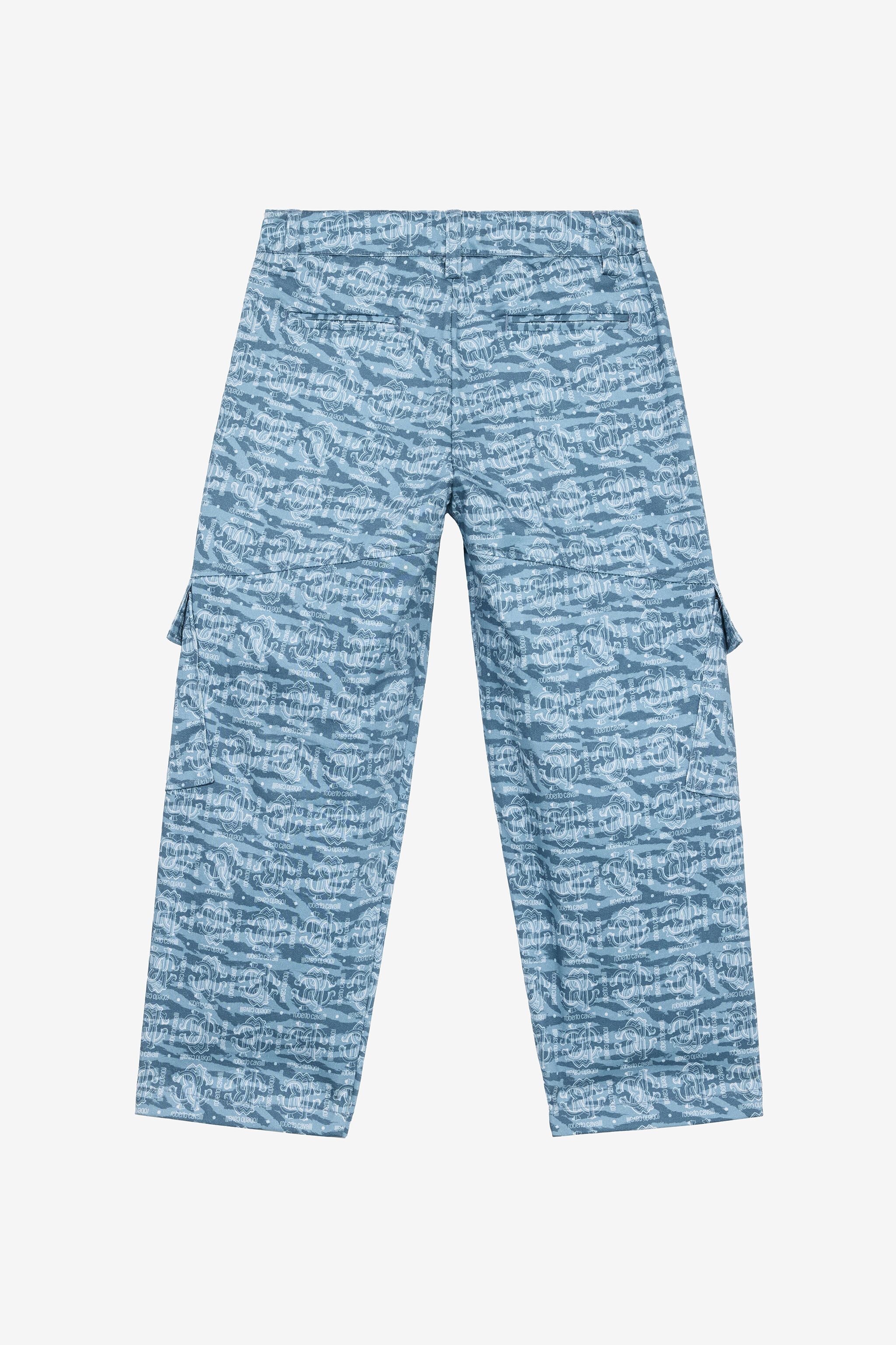 JU Pants With RC Monogram And Logo Blue UJT201-JFO38