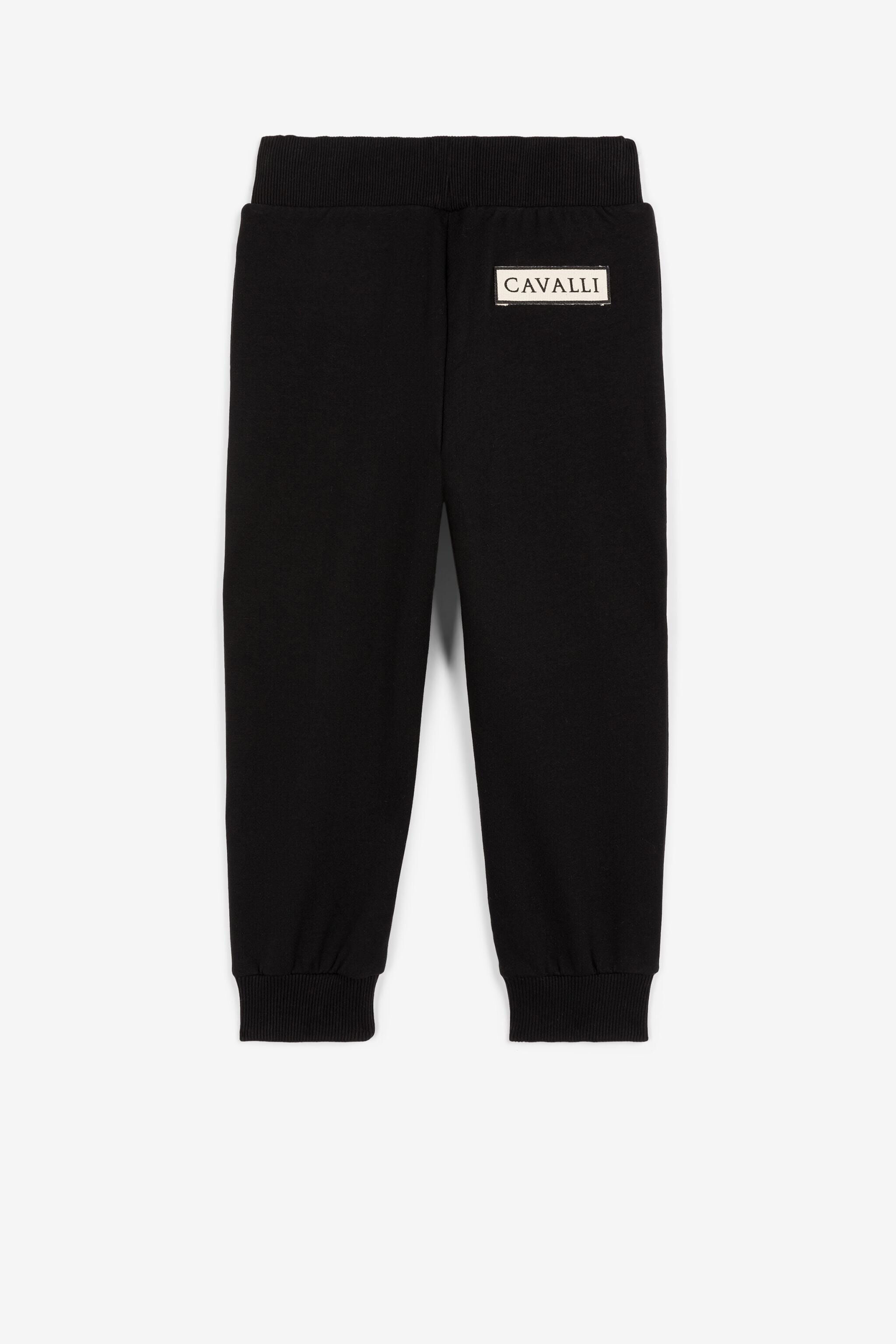JU Jogginghose mit Logo-Applikation Schwarz PJT230-CF050