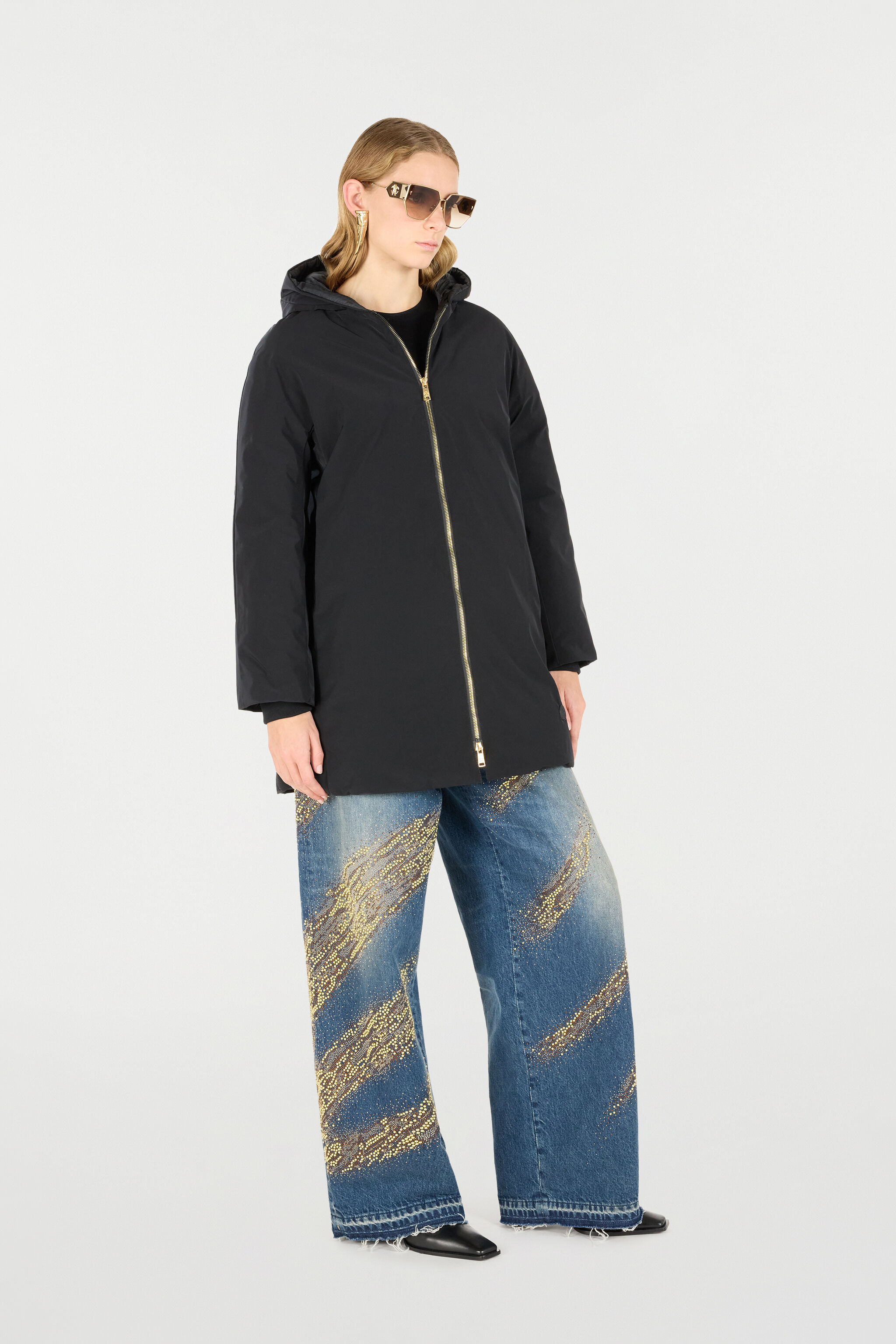 RC Long Padded Jacket Black OOT40K-SBO04