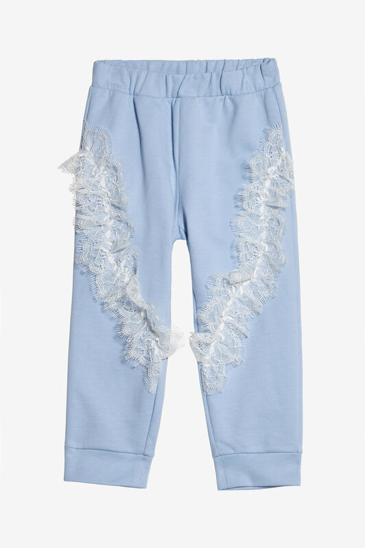 JU Pantalon De Sport Avec Ruches En Dentelle LIGHT BLUE UJT203-CF050
