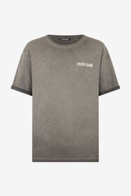 RC Grey T-Shirt with Back Snake Print BLACK SOT60B-JD005