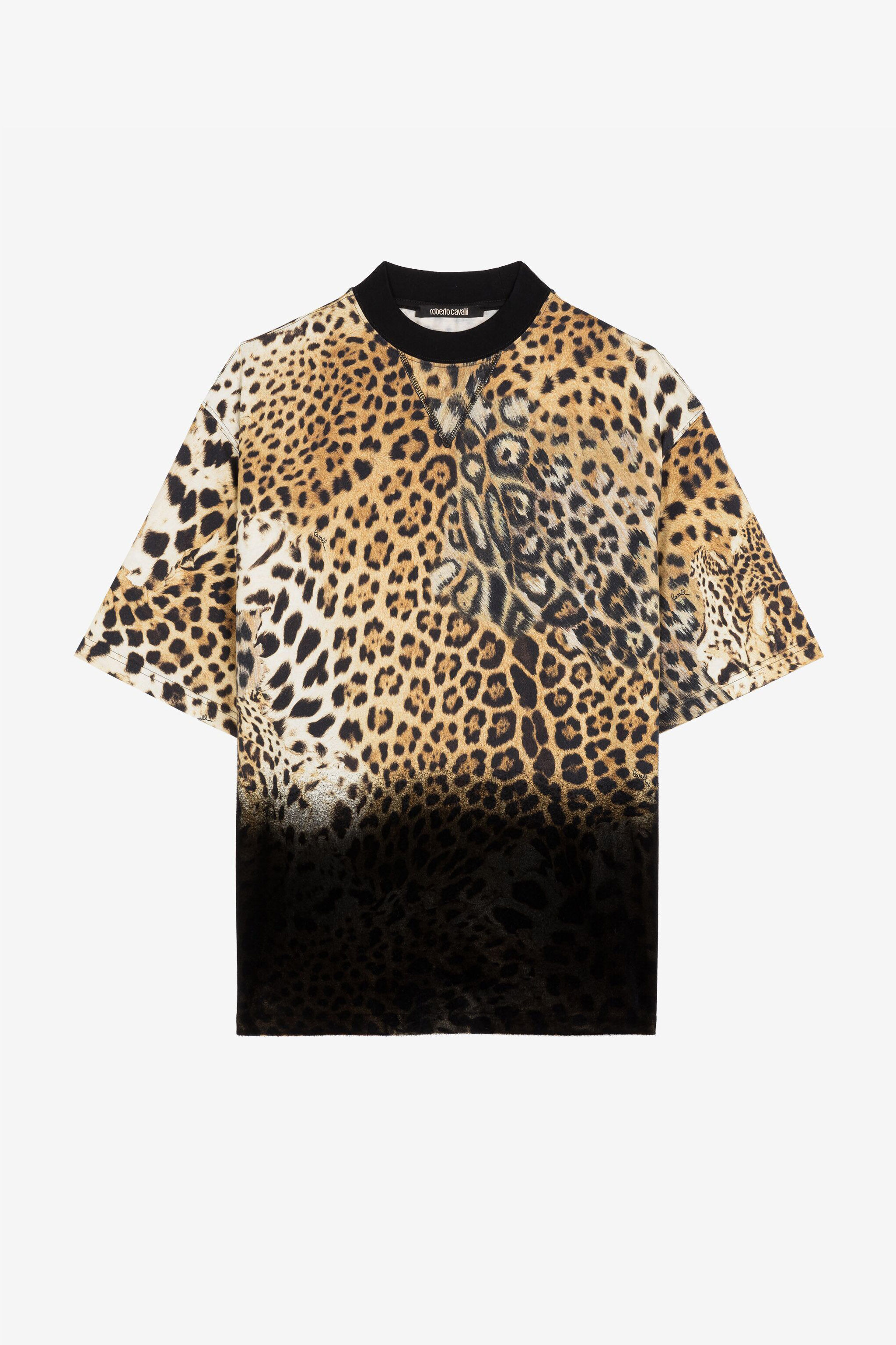 RC T-Shirt mit Leoparden-Print BROWN RRT62E-3PH86