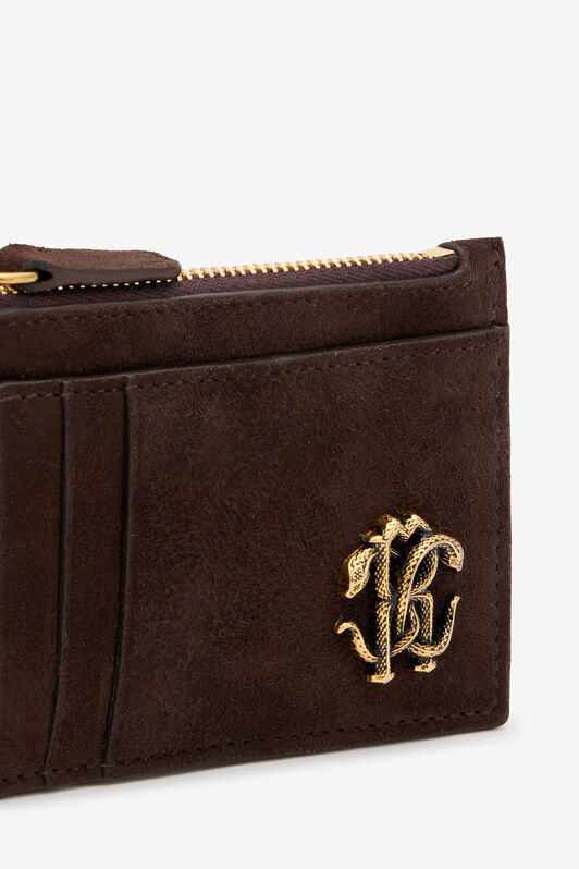 RC Suede Leather Coin Purse Brown VKA003-PC002