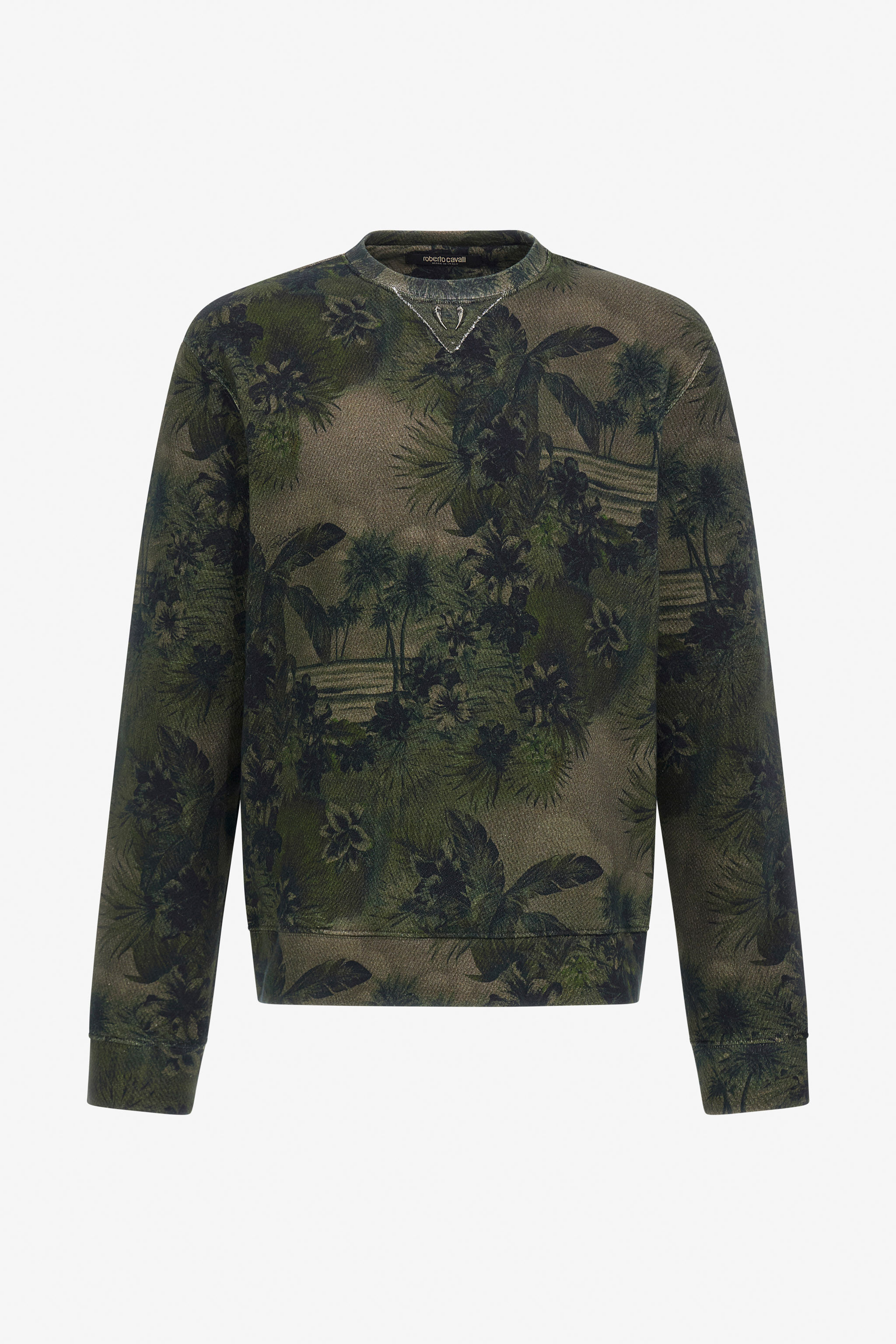 RC Hawaii Green printed sweatshirt Dunkelgrün SRT68E-5OH12