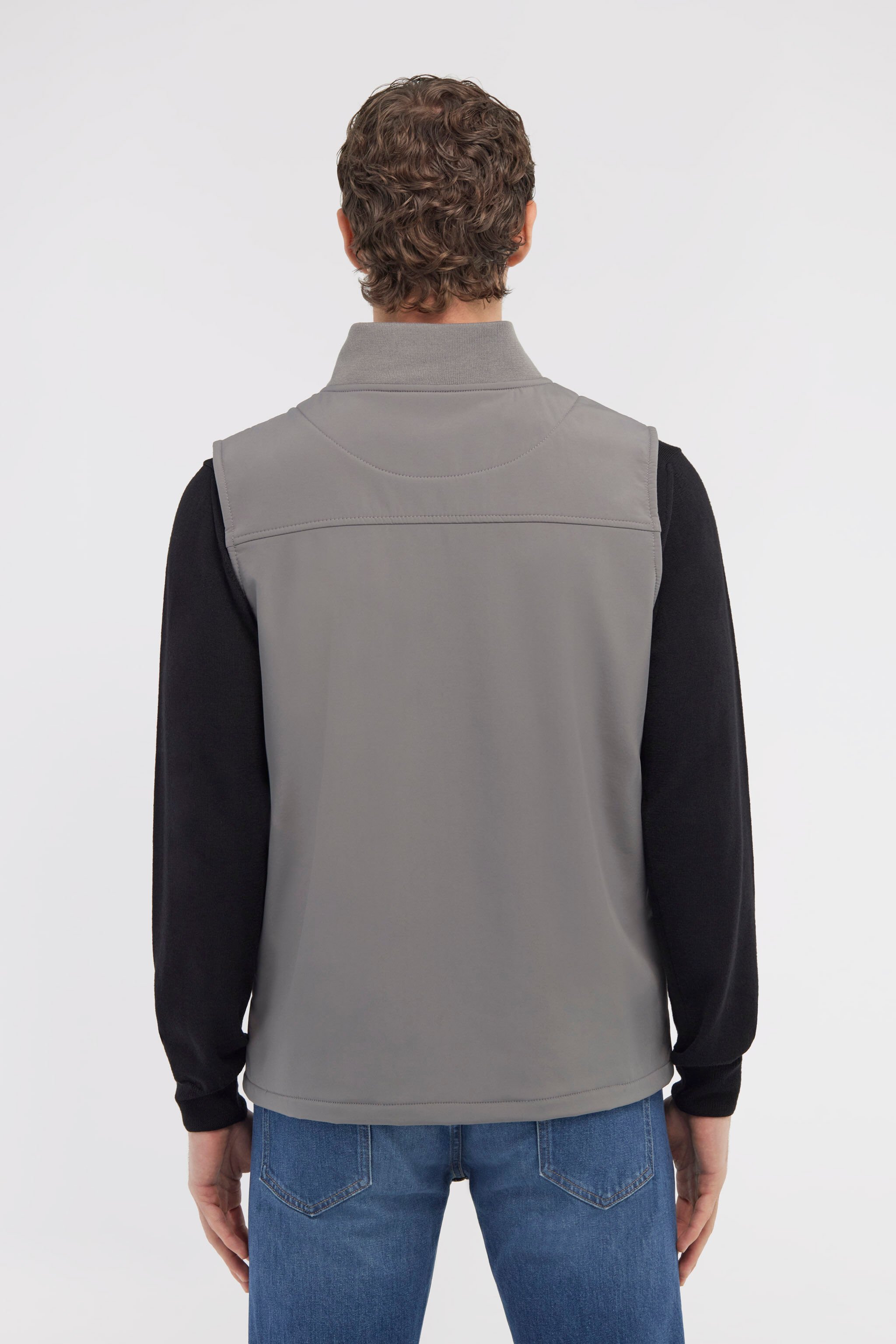RC Padded vest with logo Gray NOT40H-SB001