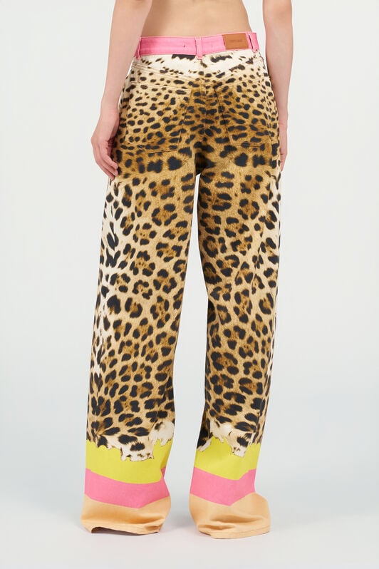 RC Jean à imprimé Cavalli Pop YELLOW WQJ207-DAR33
