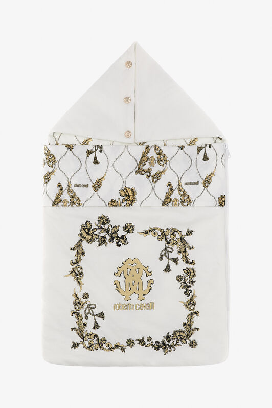 JU RC Monogram print cotton baby nest White SJT810-JD001