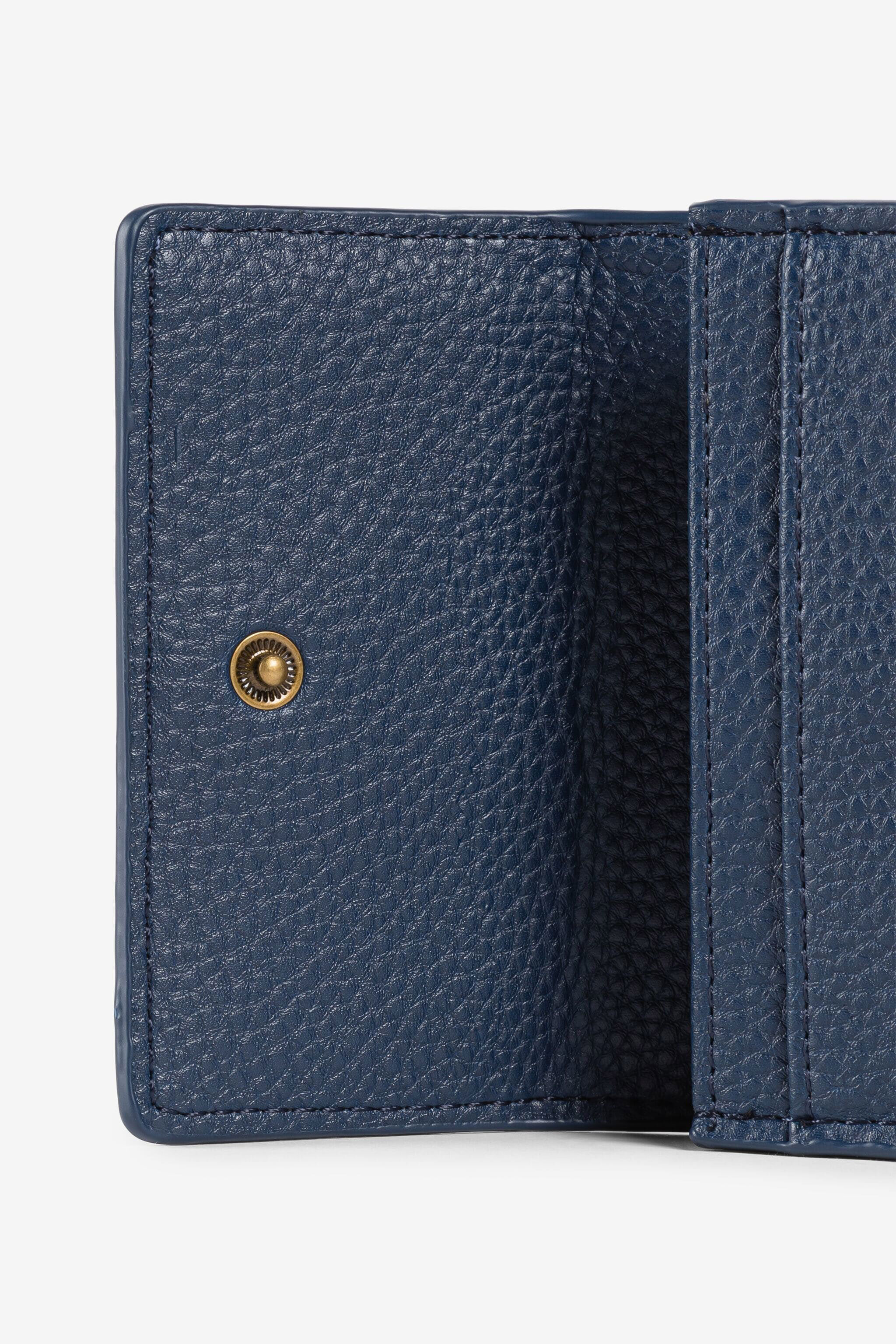 RC Portafoglio con Monogram RC Blu scuro JSA006-AB001