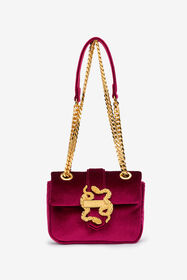 ${brand} Sac Bandoulière Cerise En Velours Boucle Serpent ${colorDescription} ${masterID}